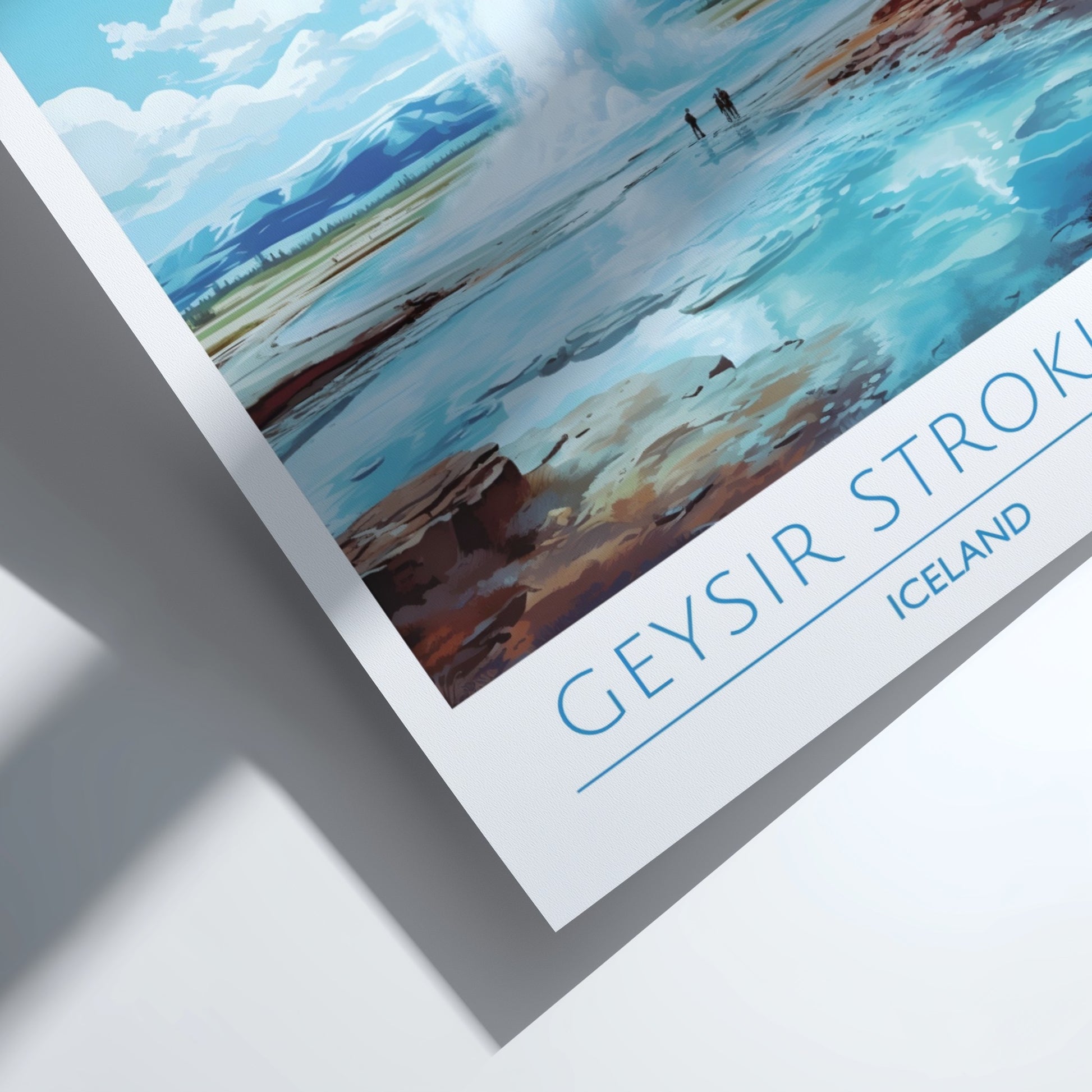 Geysir Strokkur, Iceland: The Surge – Modern Travel Art