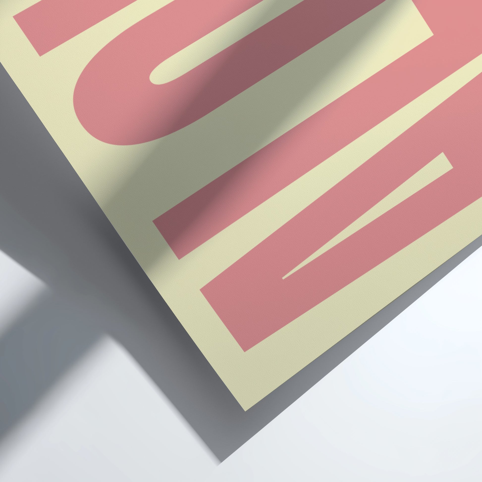 Minimalist ALOHA poster featuring modern typography, and elegant design for home decor.