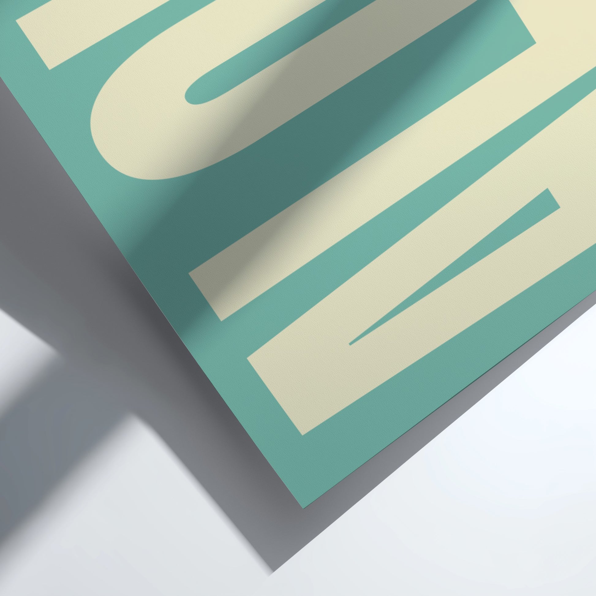 Minimalist ALOHA poster featuring modern typography, and elegant design for home decor.