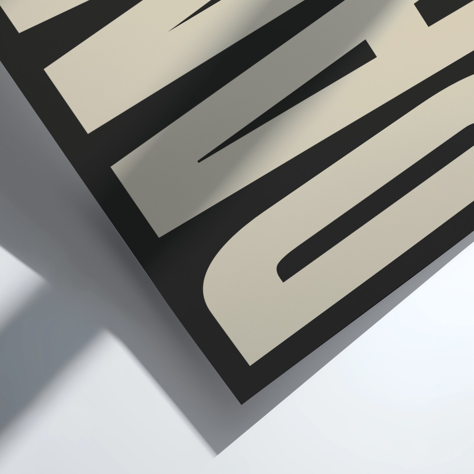 Modern poster featuring bold typography, ideal for home decor.