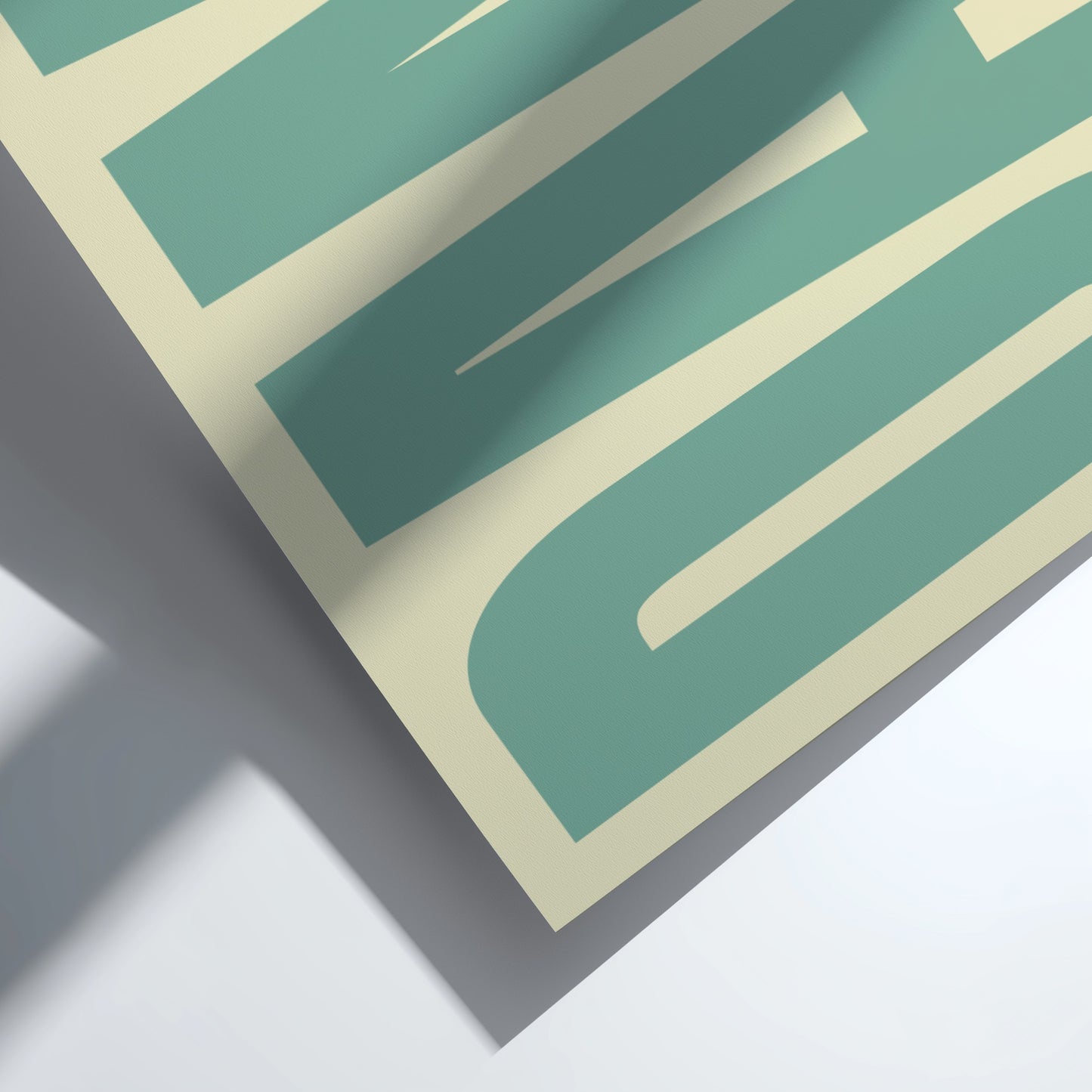 Modern poster featuring bold typography, ideal for home decor.