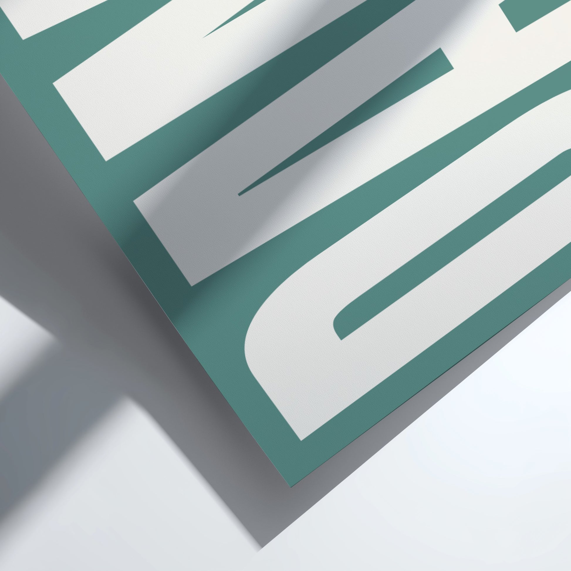 Modern poster featuring bold typography, ideal for home decor.
