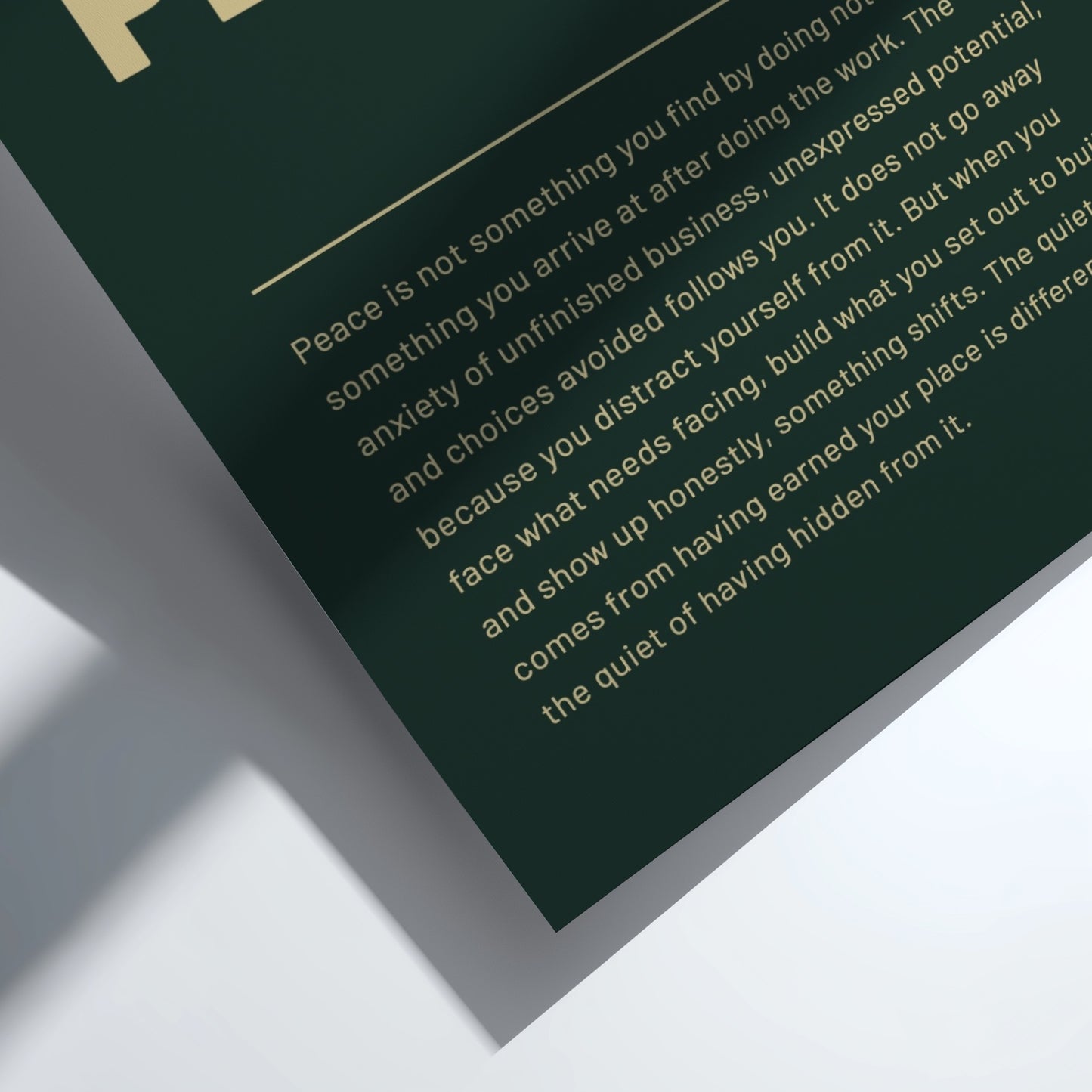 Motivational poster featuring bold typography and minimalist design 