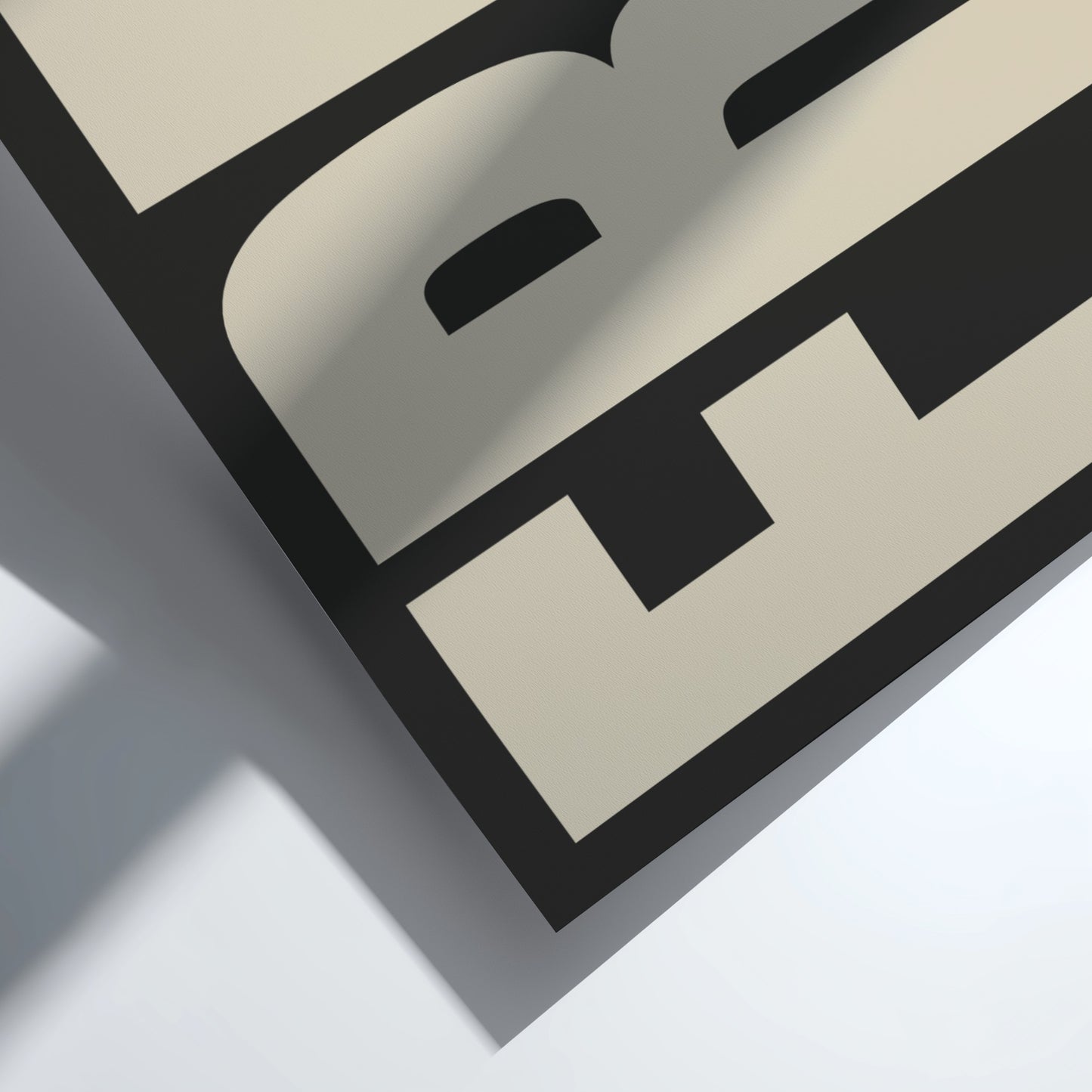 poster featuring the word 'Free' in bold typography, ideal for home decor.