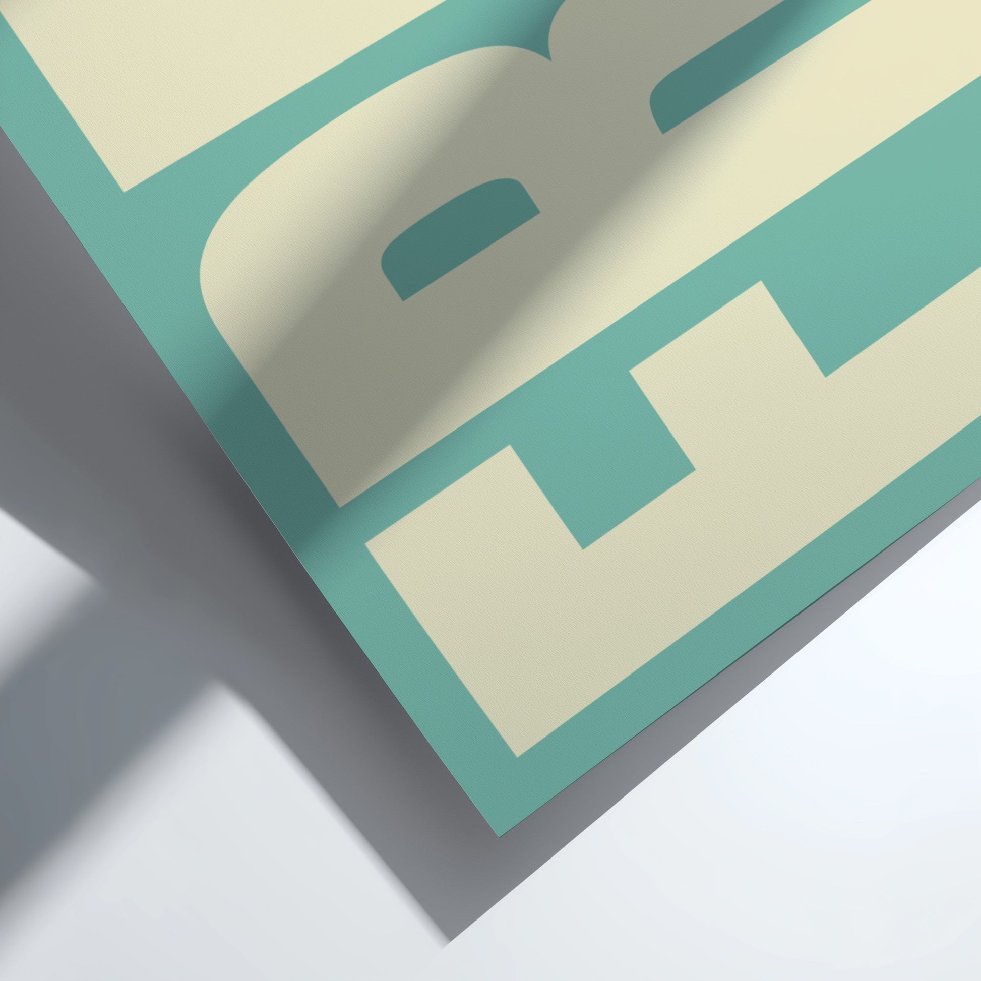 poster featuring the word 'Free' in bold typography, ideal for home decor.