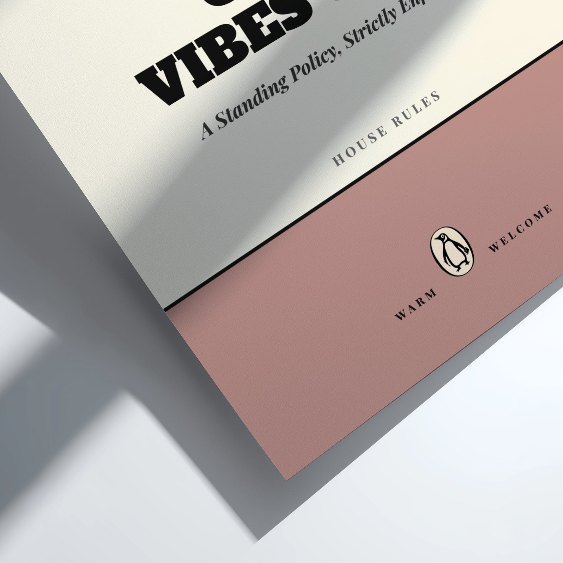Funny quote poster featuring a warm welcome home theme in minimalist style