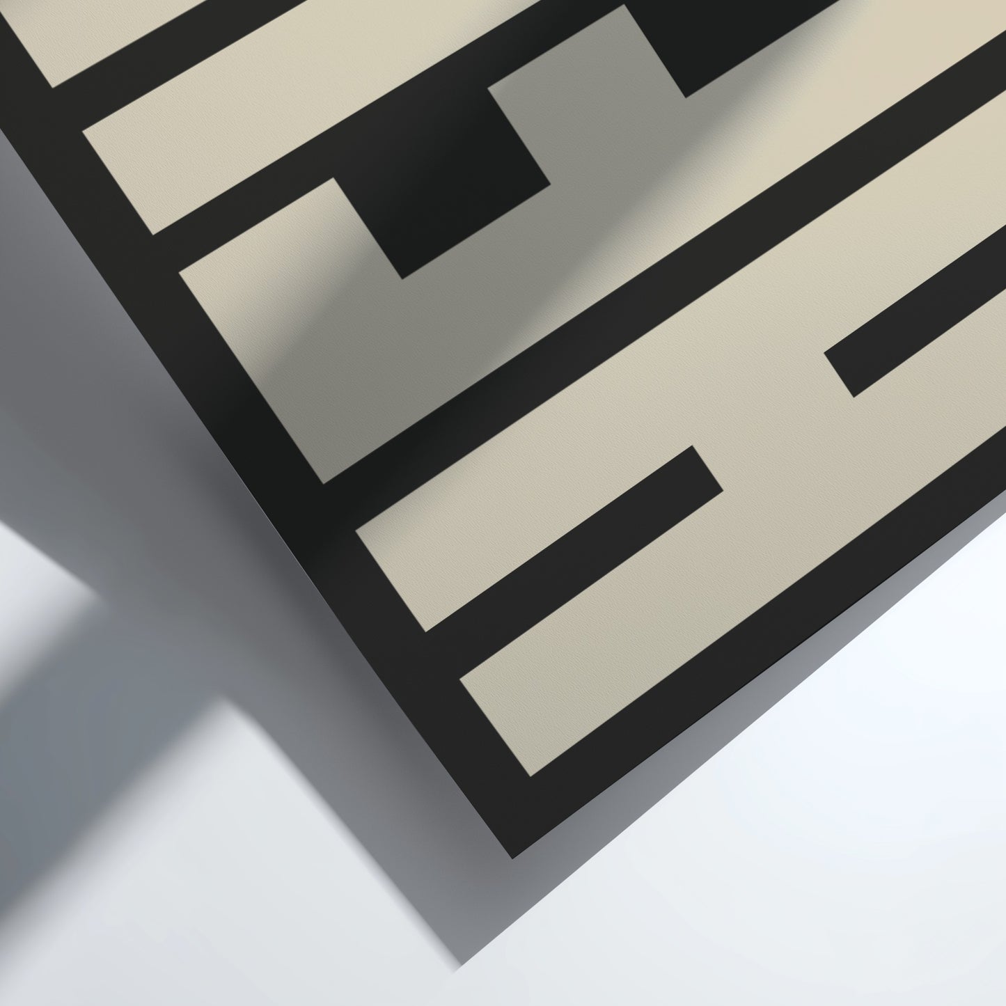 HEIM poster featuring bold typography, minimalist design for modern decor