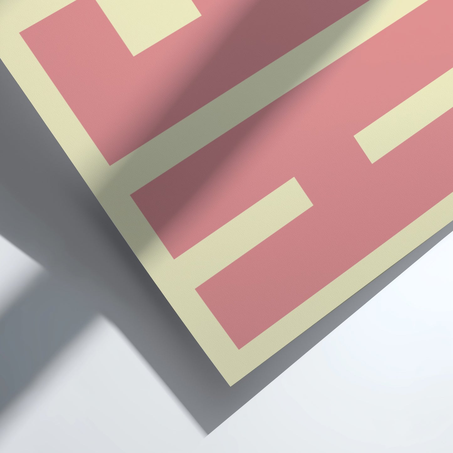 HEJ poster featuring bold typography, minimalist design for modern decor