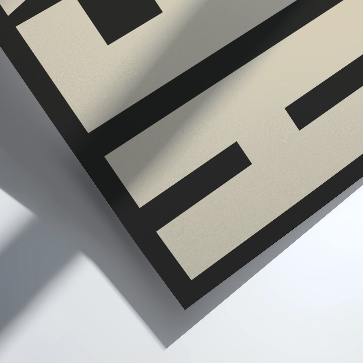 HEY poster featuring bold typography, minimalist design for modern decor