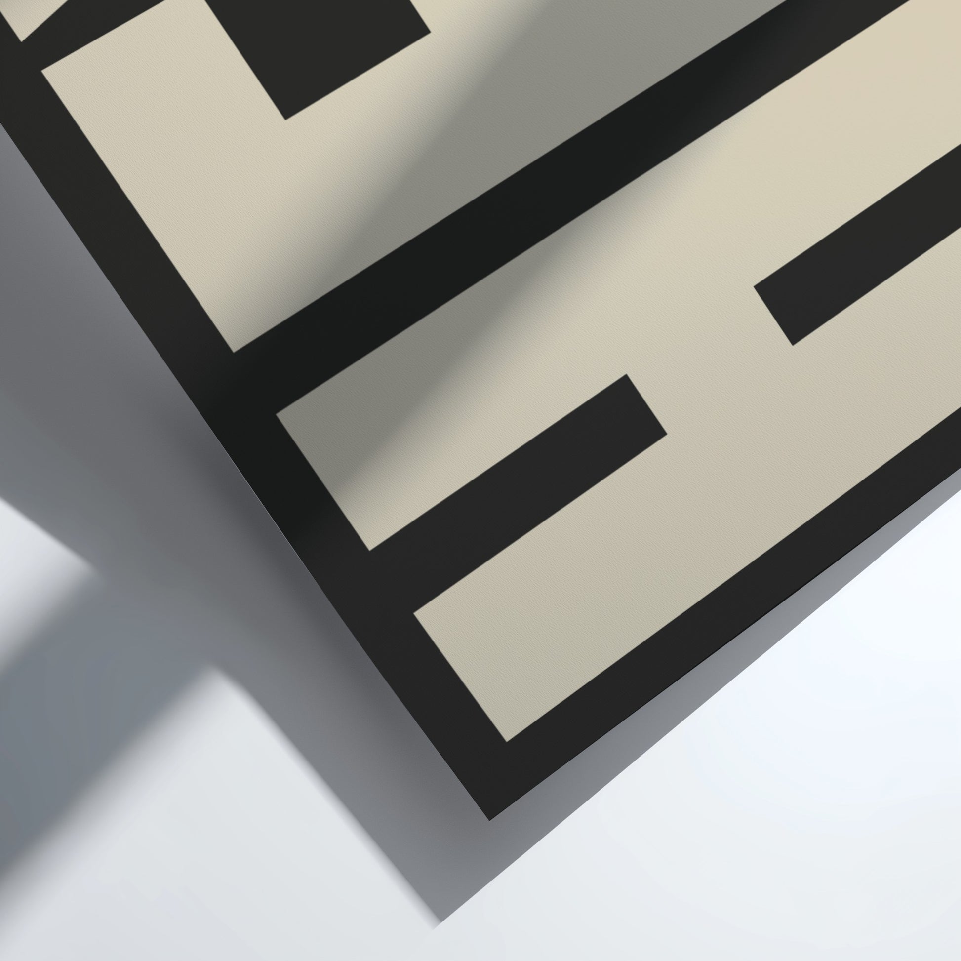 HEY poster featuring bold typography, minimalist design for modern decor