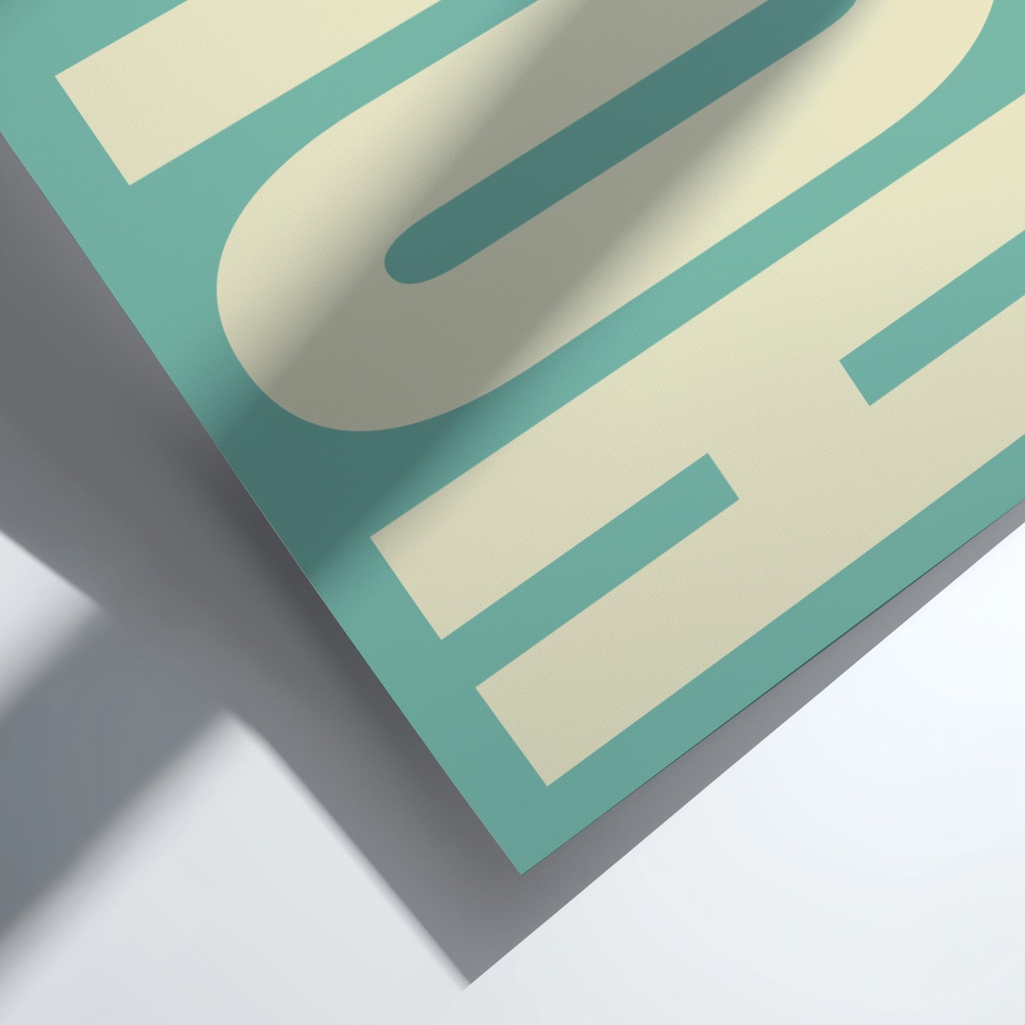HOLA poster featuring bold typography, minimalist design for modern decor