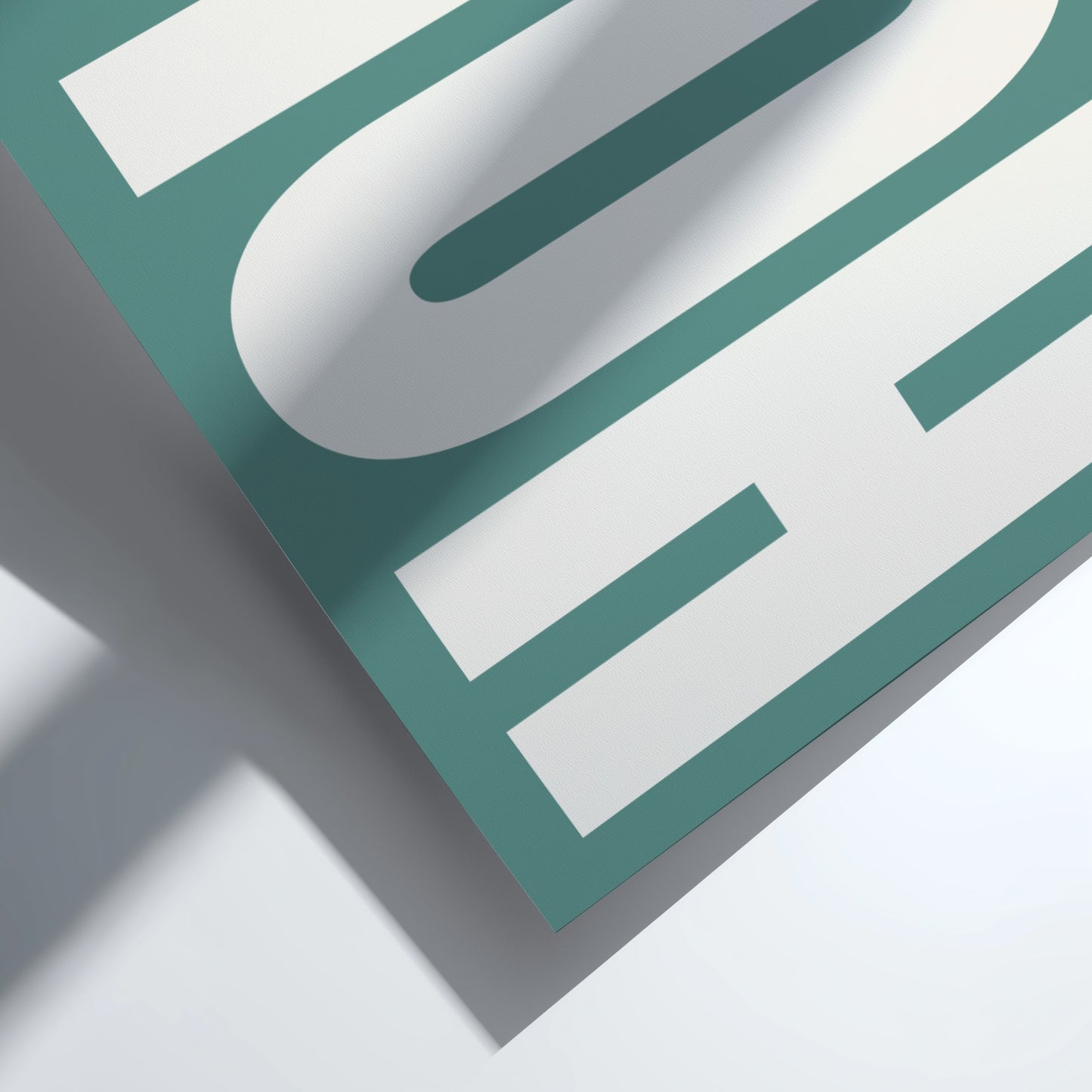 HOLA poster featuring bold typography, minimalist design for modern decor