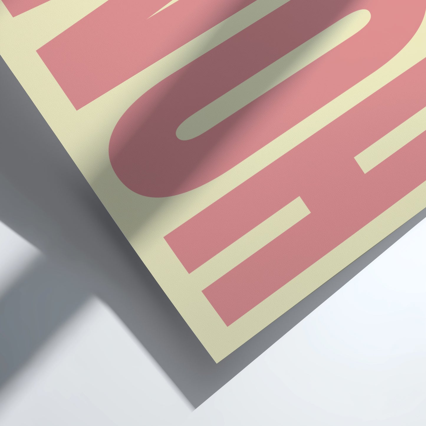 Home poster featuring bold typography, minimalist design for modern decor