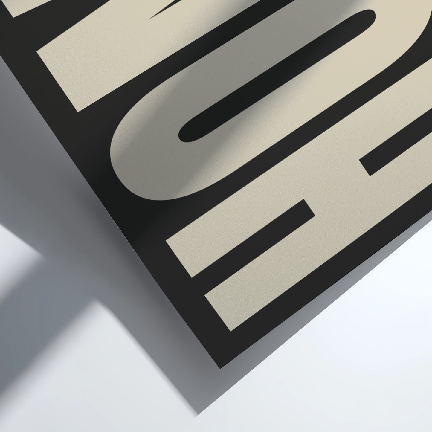 Home poster featuring bold typography, minimalist design for modern decor