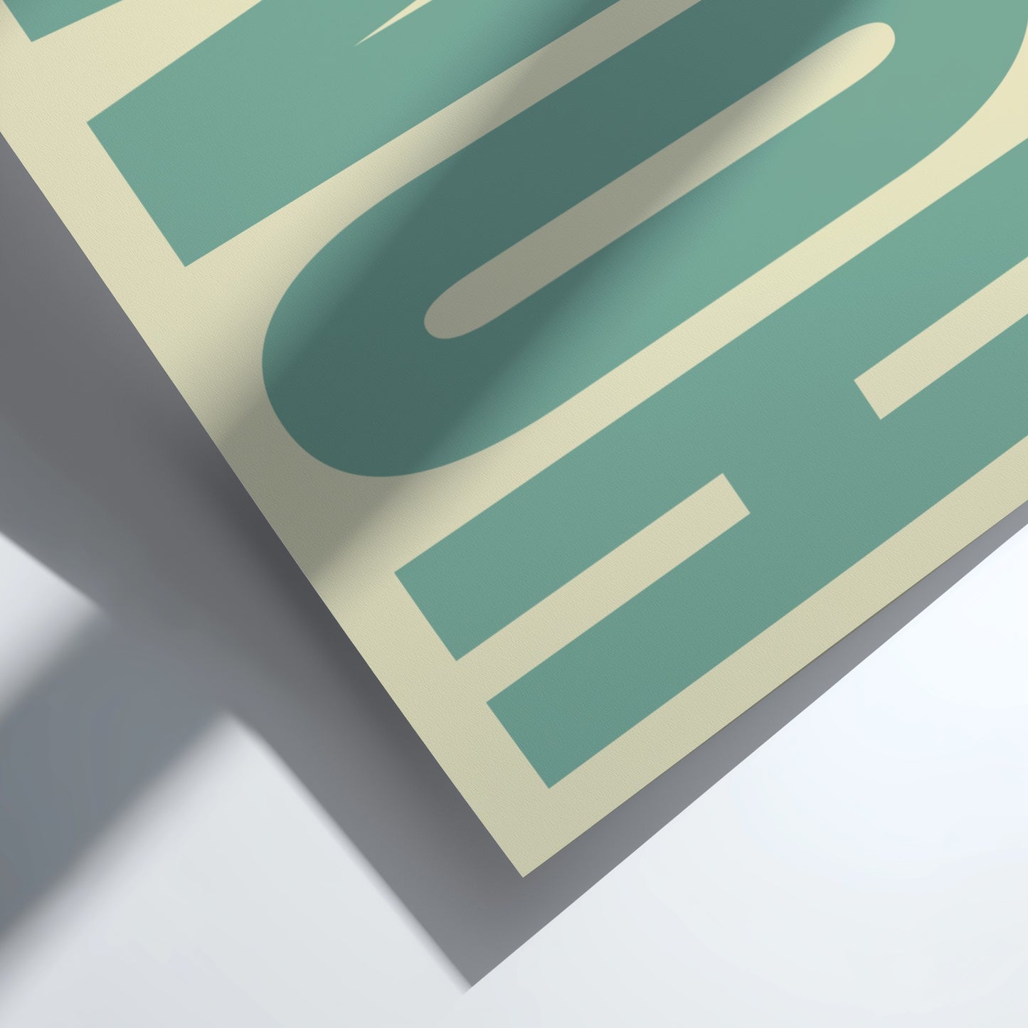 Home poster featuring bold typography, minimalist design for modern decor