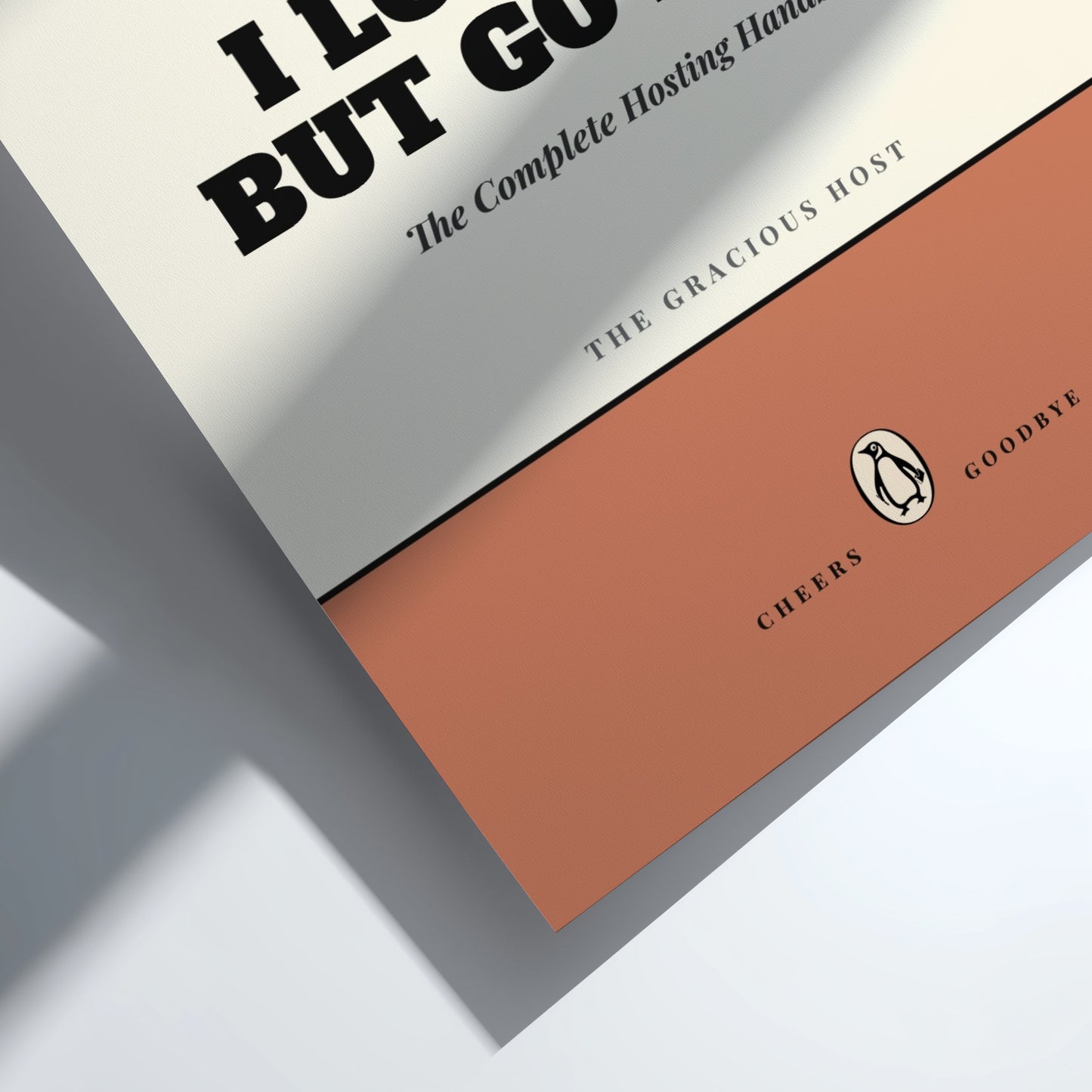 Book titled 'I Love You But Go Away' with a visible Penguin Random House logo on a white background