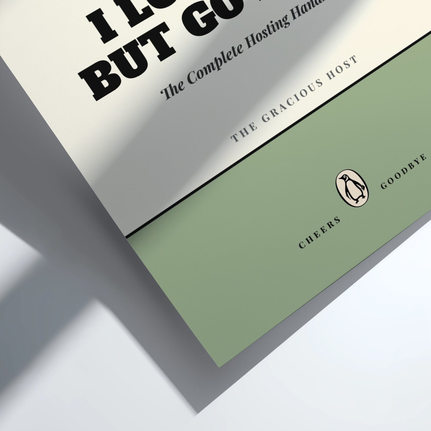Close-up of a book titled 'The Complete Hosting Handbook' with a green bookmark.