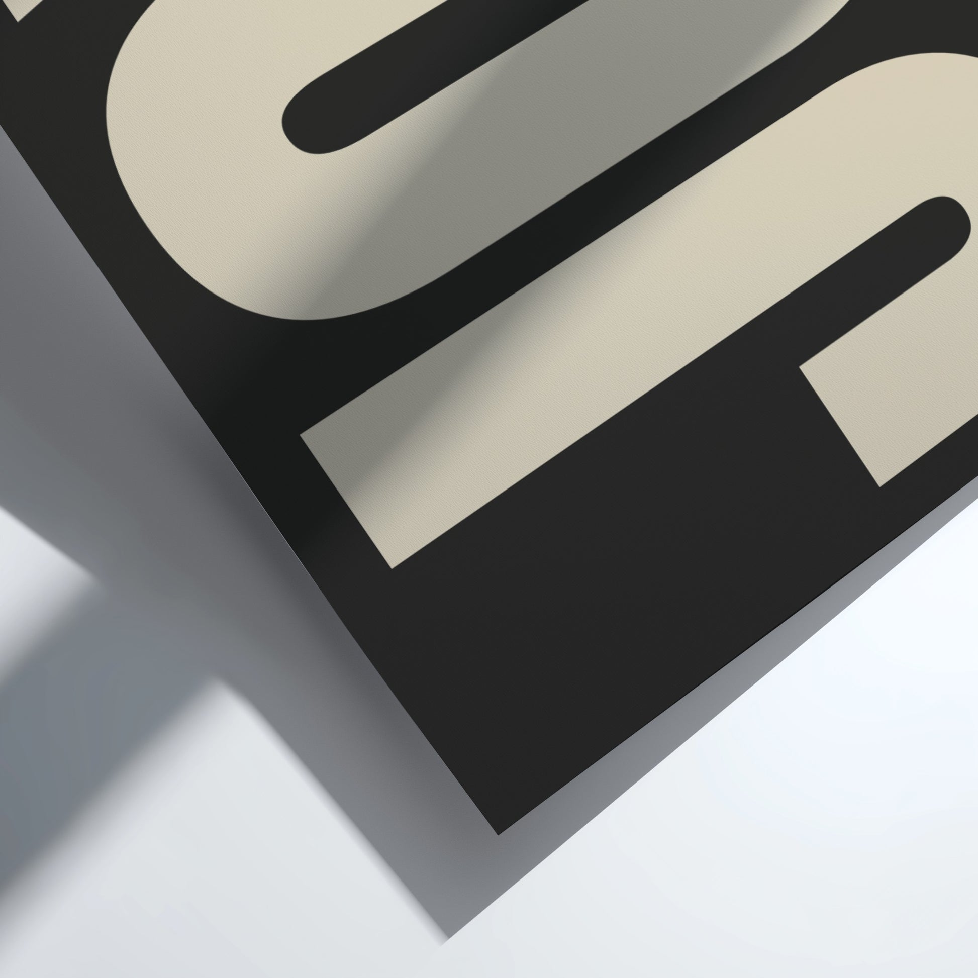 Joy poster featuring bold typography, modern design, and minimalist style