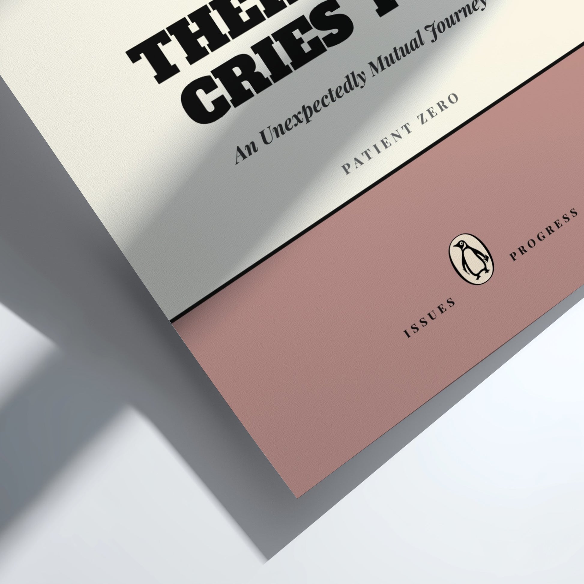 Funny quote poster featuring whimsical illustrations from the Penguins book in vibrant colors and playful