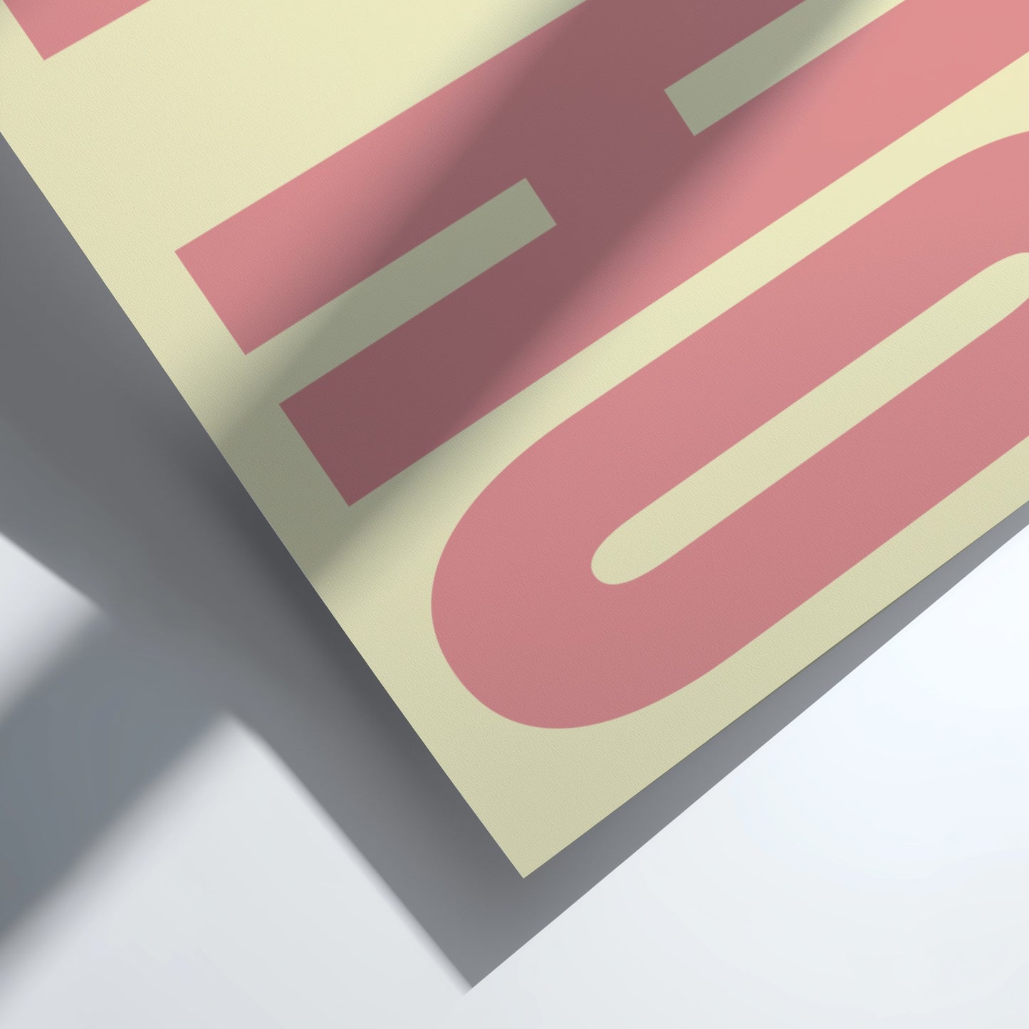 Oh Hi poster featuring bold typography, modern wall art for home decor