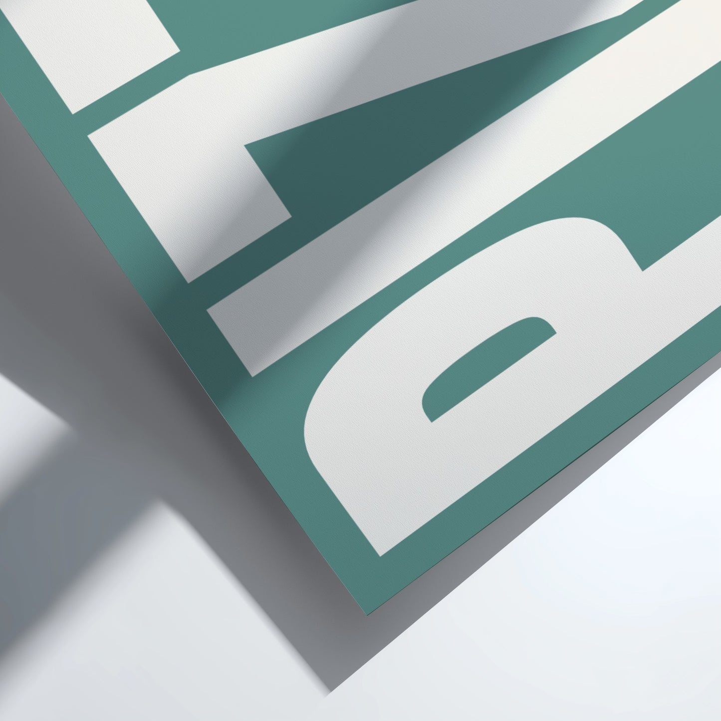 Pizza poster featuring bold typography, perfect for kitchen decor and food enthusiasts.
