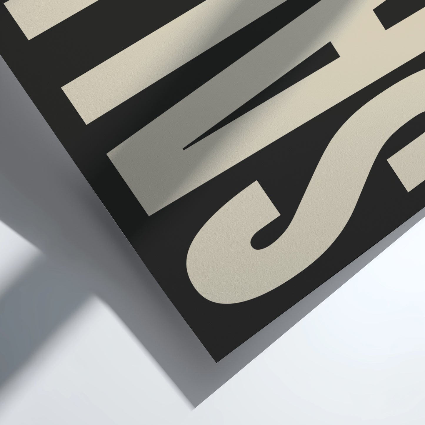 Salut poster featuring modern typography 