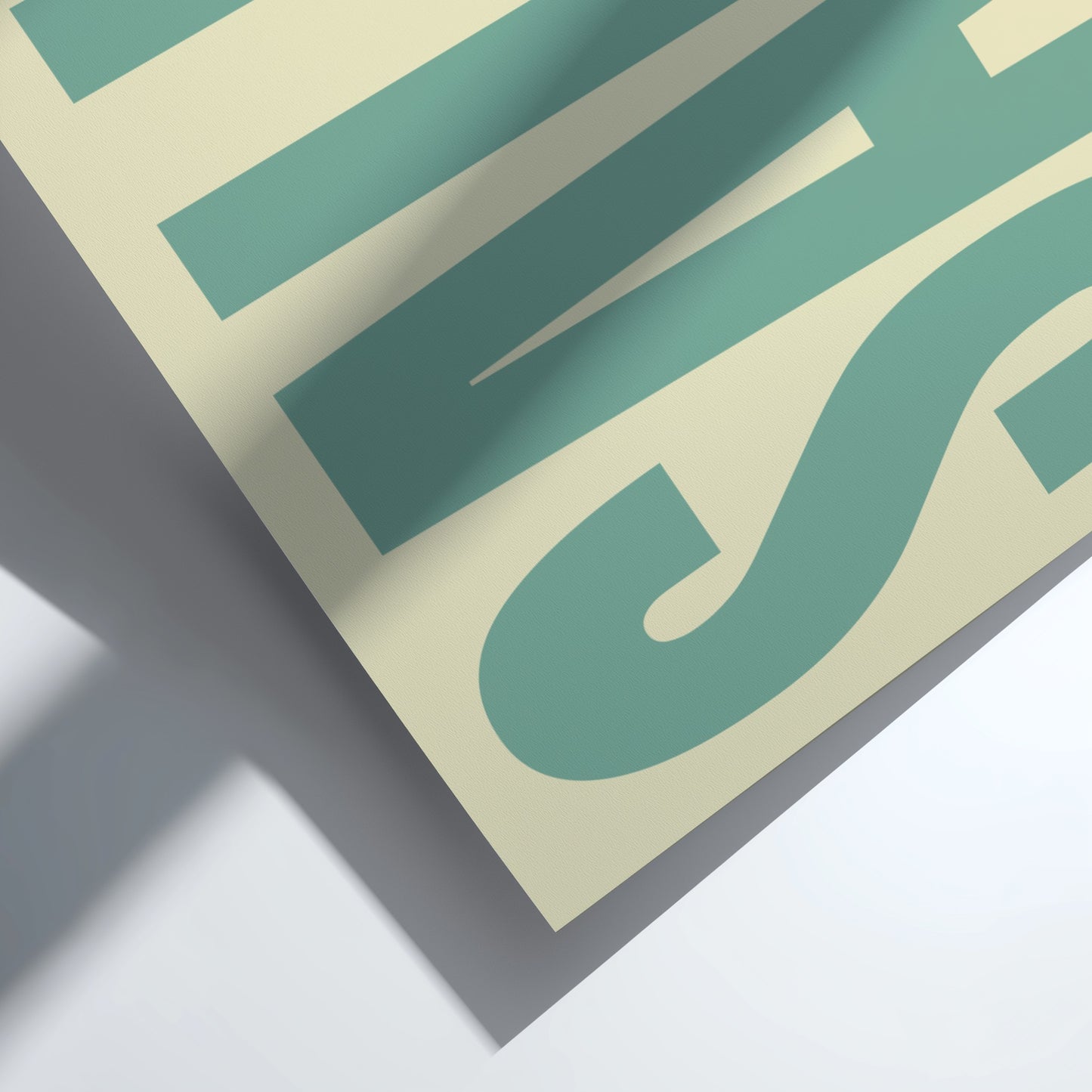 Salut poster featuring modern typography 