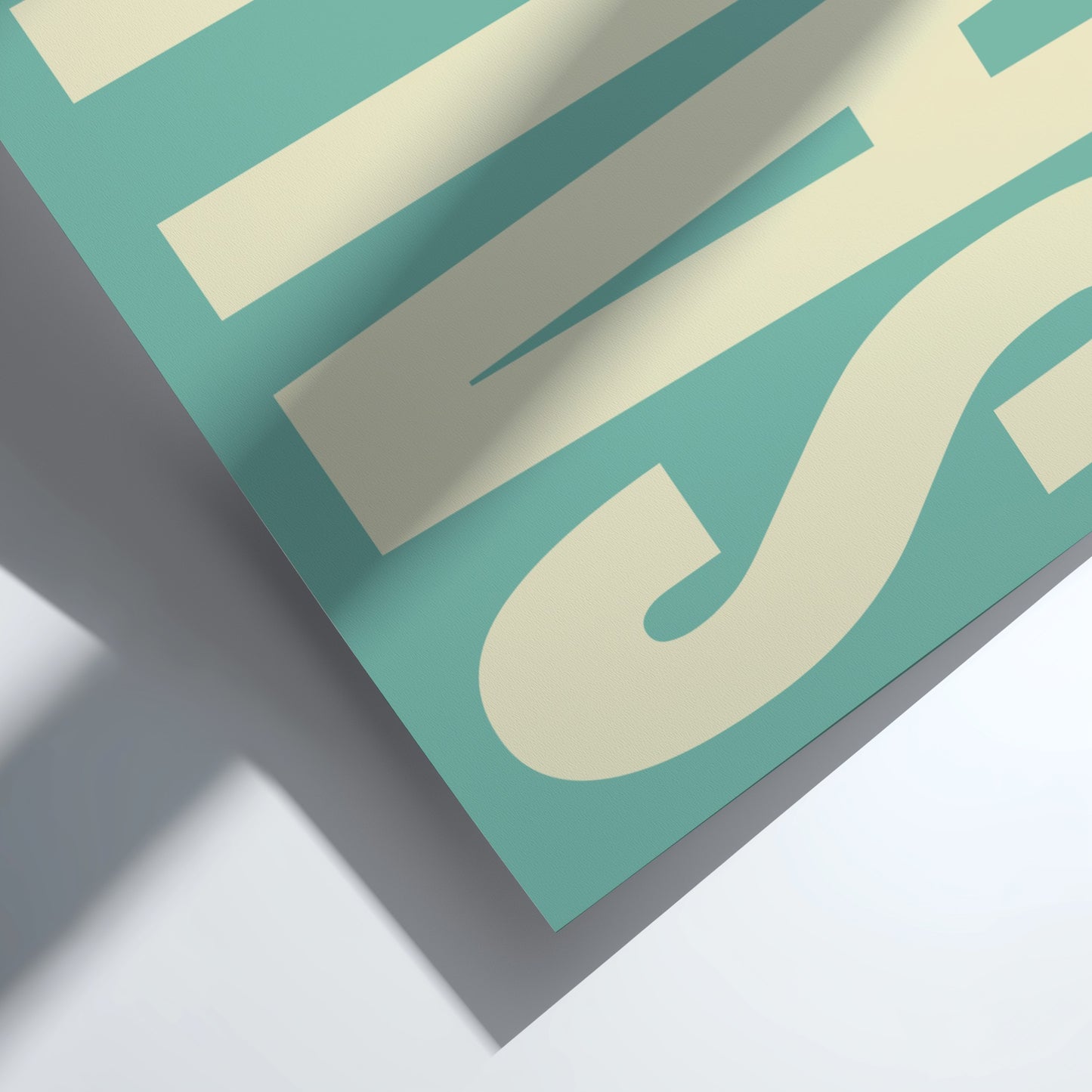 Salut poster featuring modern typography 