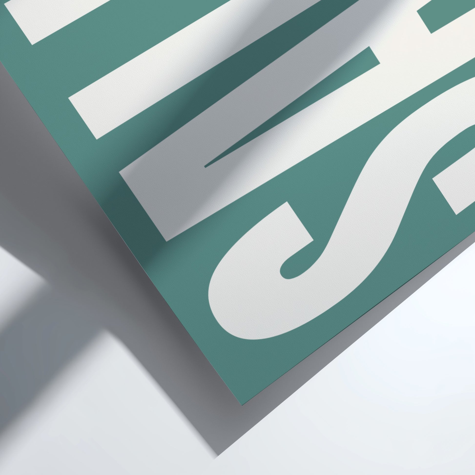 Salut poster featuring modern typography 