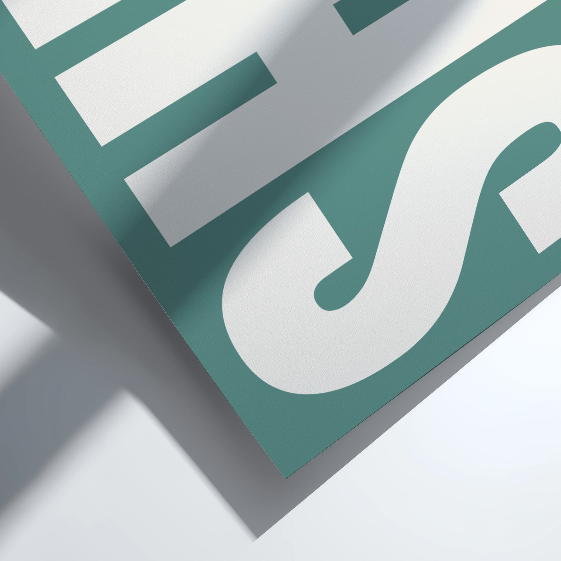 Poster featuring bold typography, modern wall art for home decor