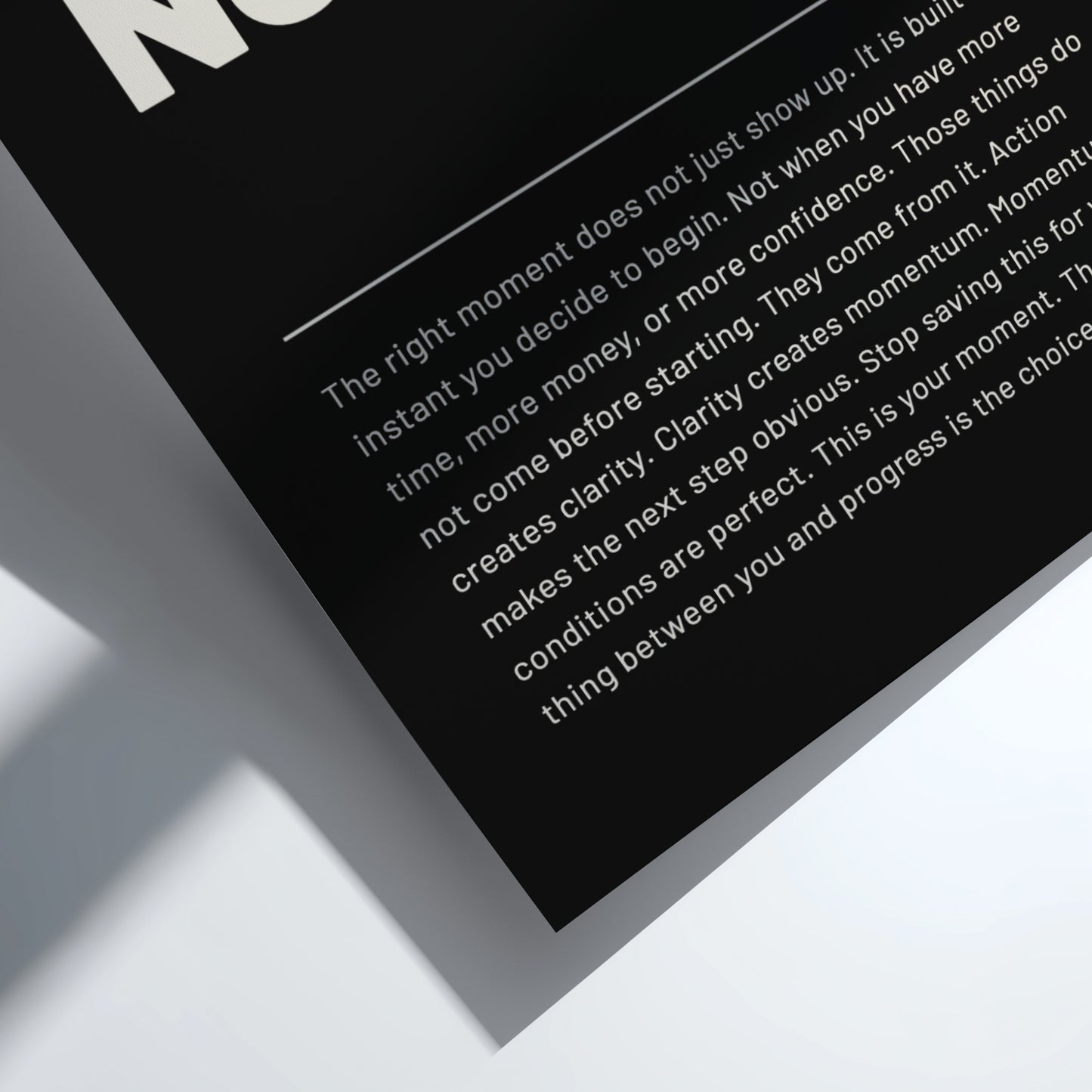 Text on a black background with white text