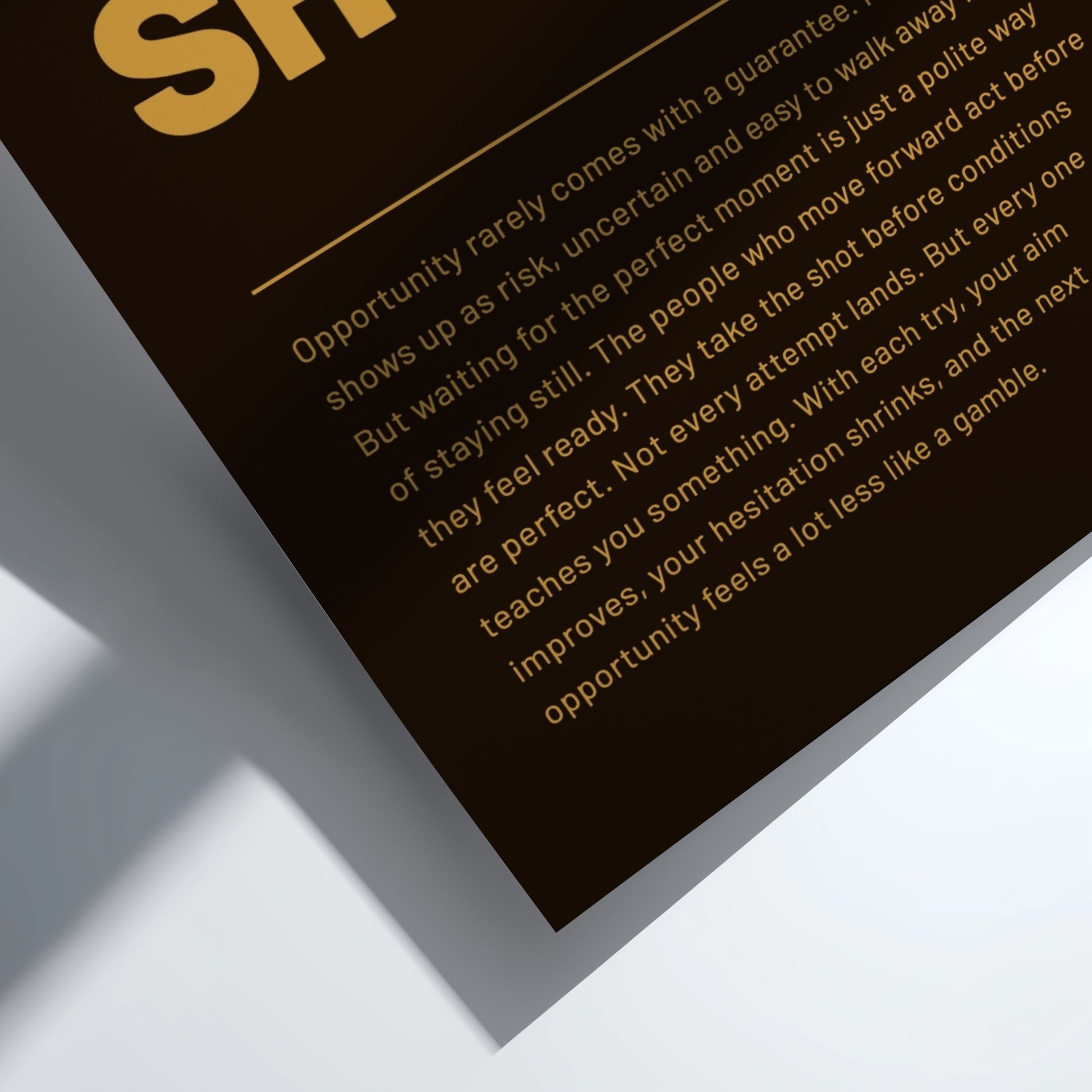 Text on a black background with gold lettering