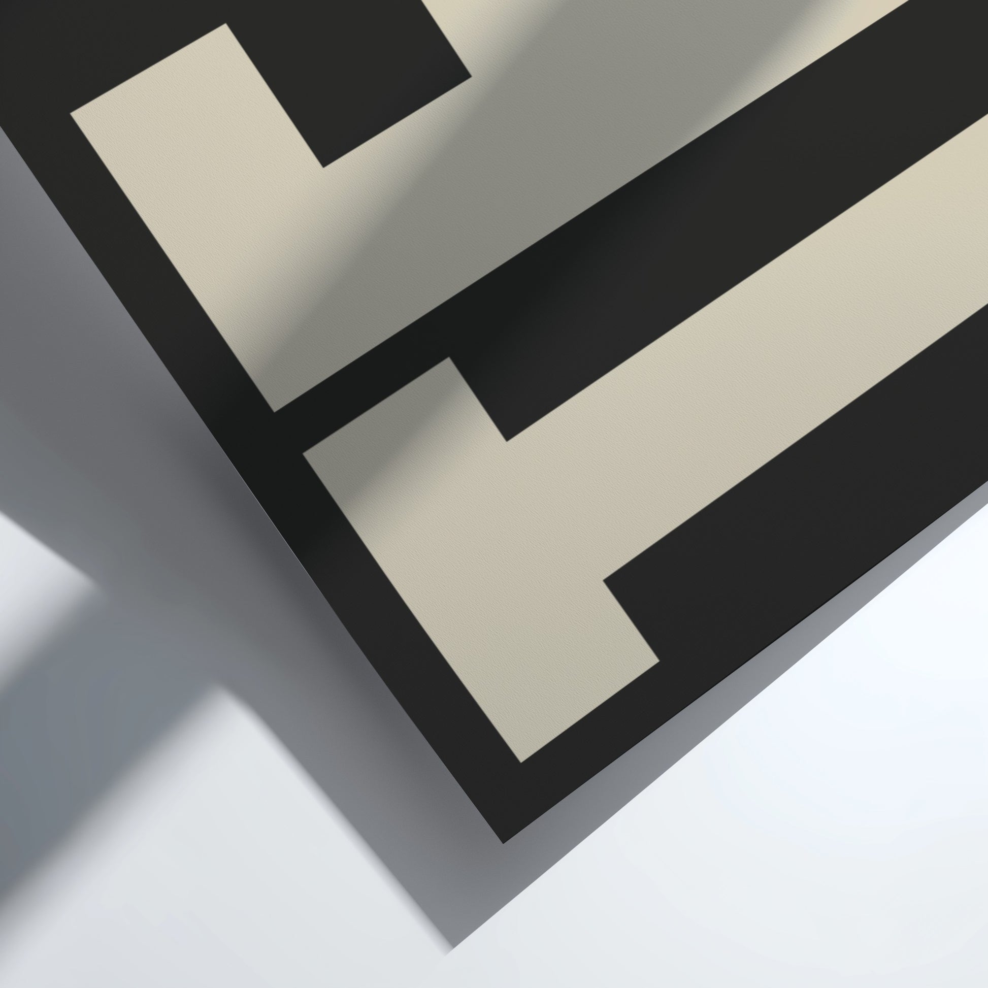 tea poster featuring bold typography and minimalist design in neutral colors