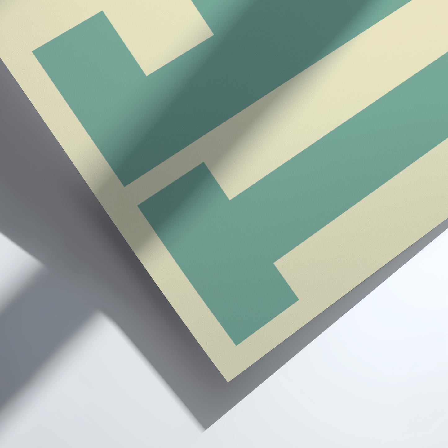 tea poster featuring bold typography and minimalist design in neutral colors