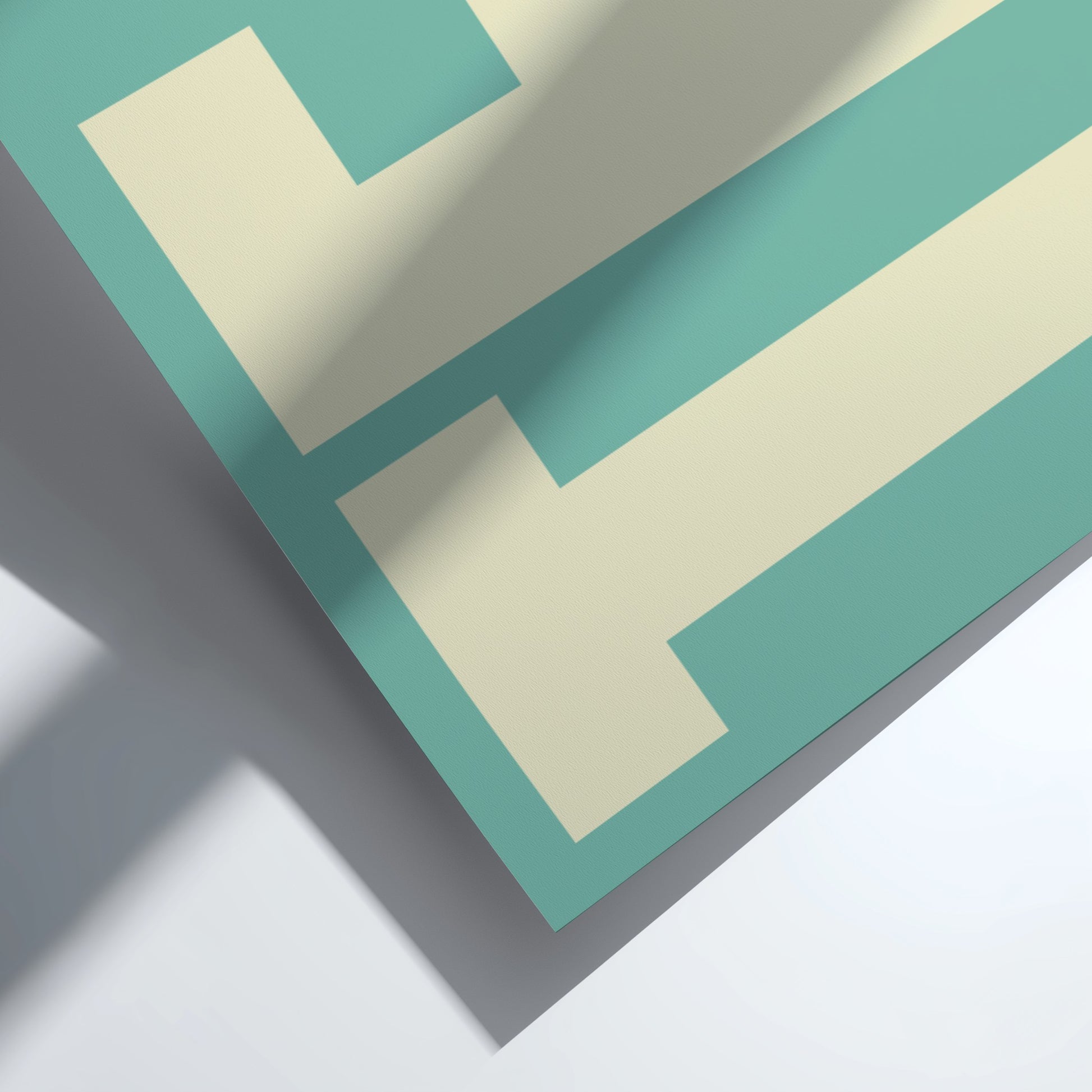 tea poster featuring bold typography and minimalist design in neutral colors