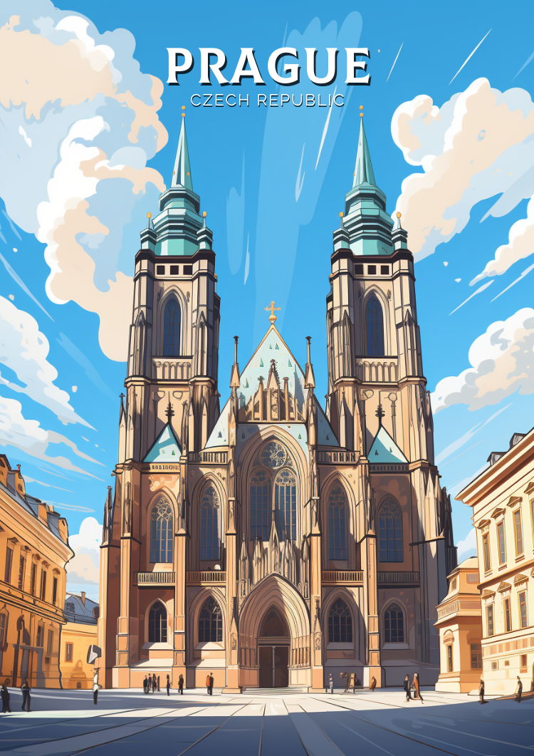 Europe PRAGUE TRAVEL HOME DECOR - CZECH REPUBLIC PRINT
