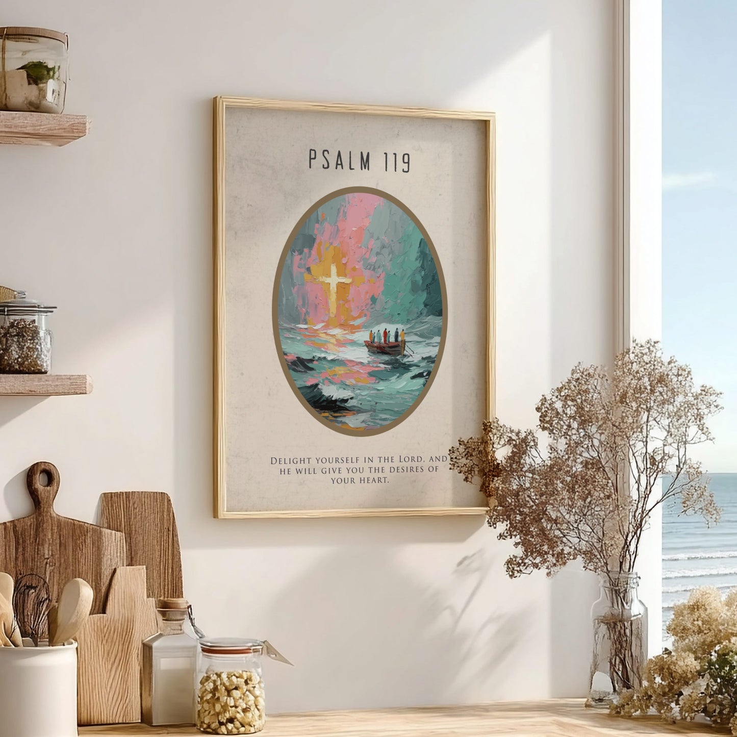 Psalm 119 Scripture Art - "The Law of Liberty" Wall Print