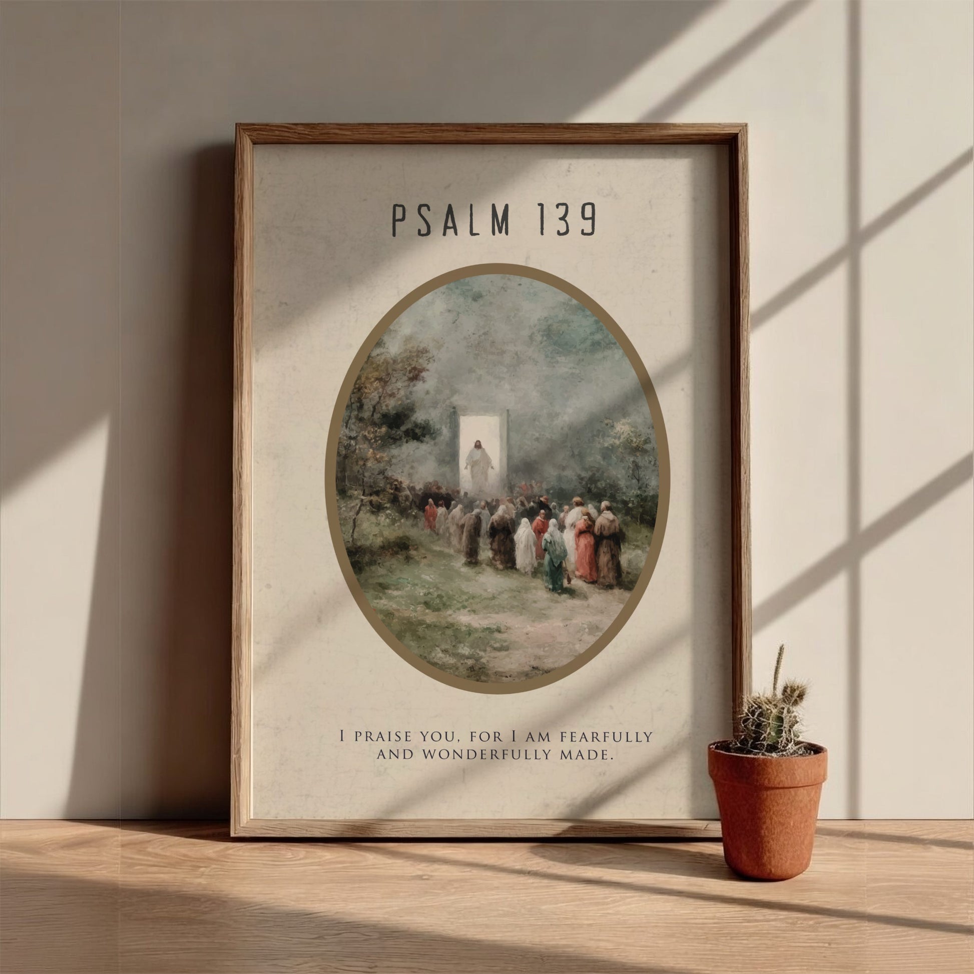 Psalm 139 Scripture Art - "Where Can I Go?" Wall Print