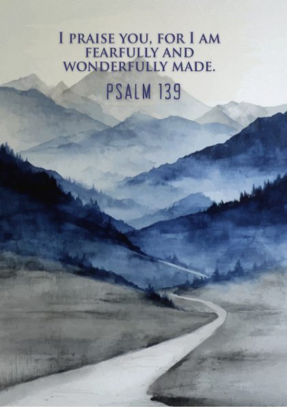 Psalm 139 Scripture Art - "Search Me and Know Me" Wall Print