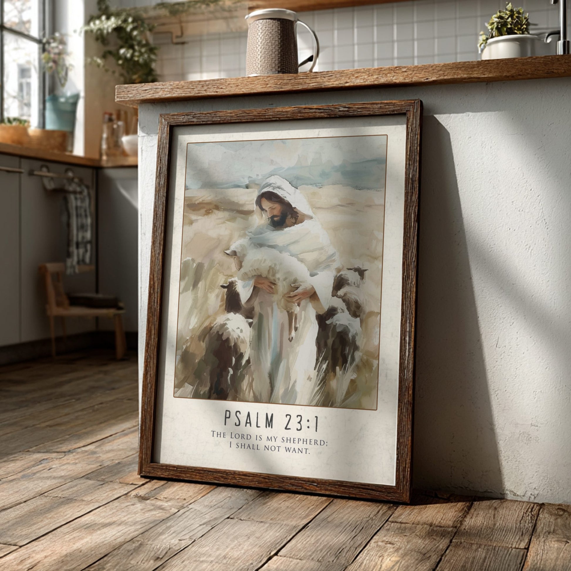 Psalm 23 Scripture Art - "The Valleys & The Victories" Wall Print