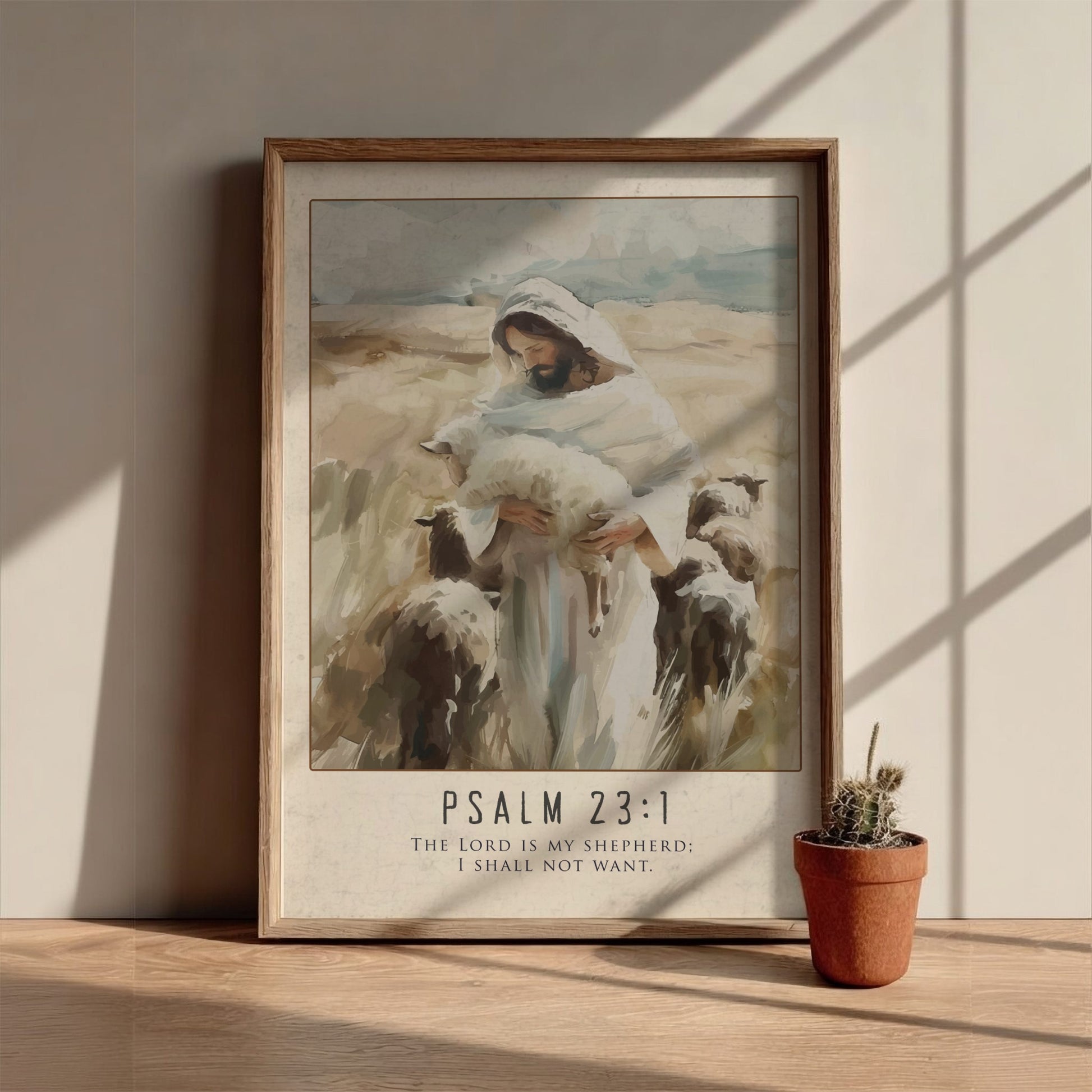 Psalm 23 Scripture Art - "The Valleys & The Victories" Wall Print