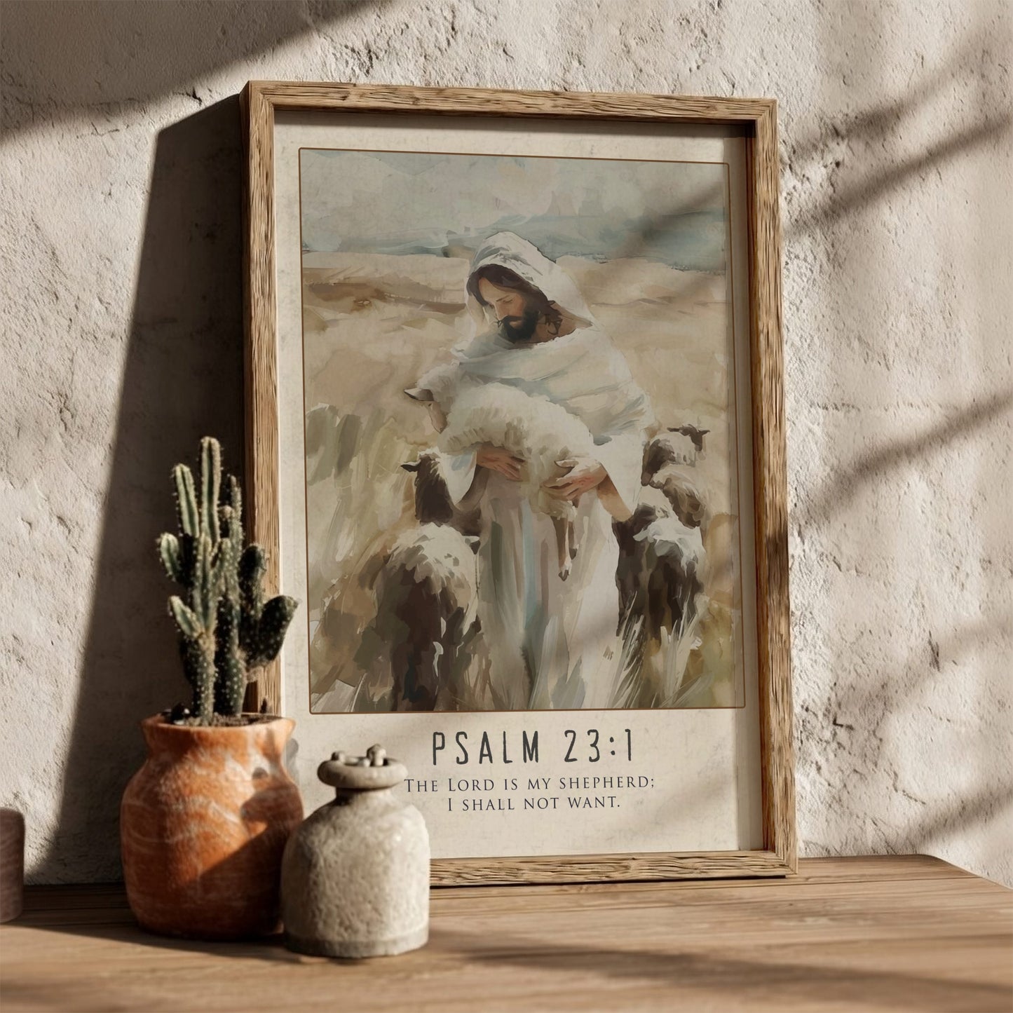 Psalm 23 Scripture Art - "The Valleys & The Victories" Wall Print