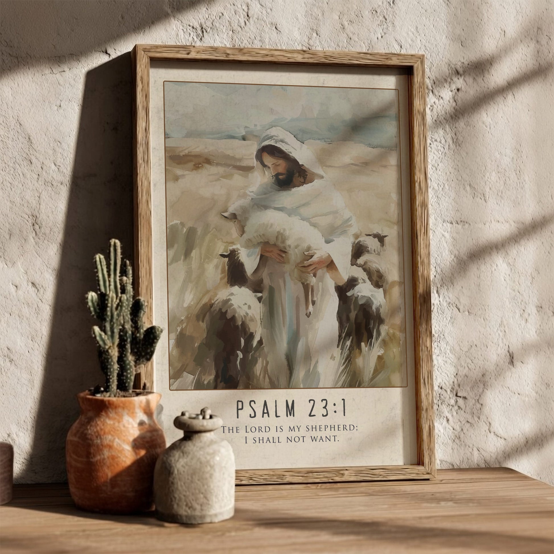 Psalm 23 Scripture Art - "The Valleys & The Victories" Wall Print