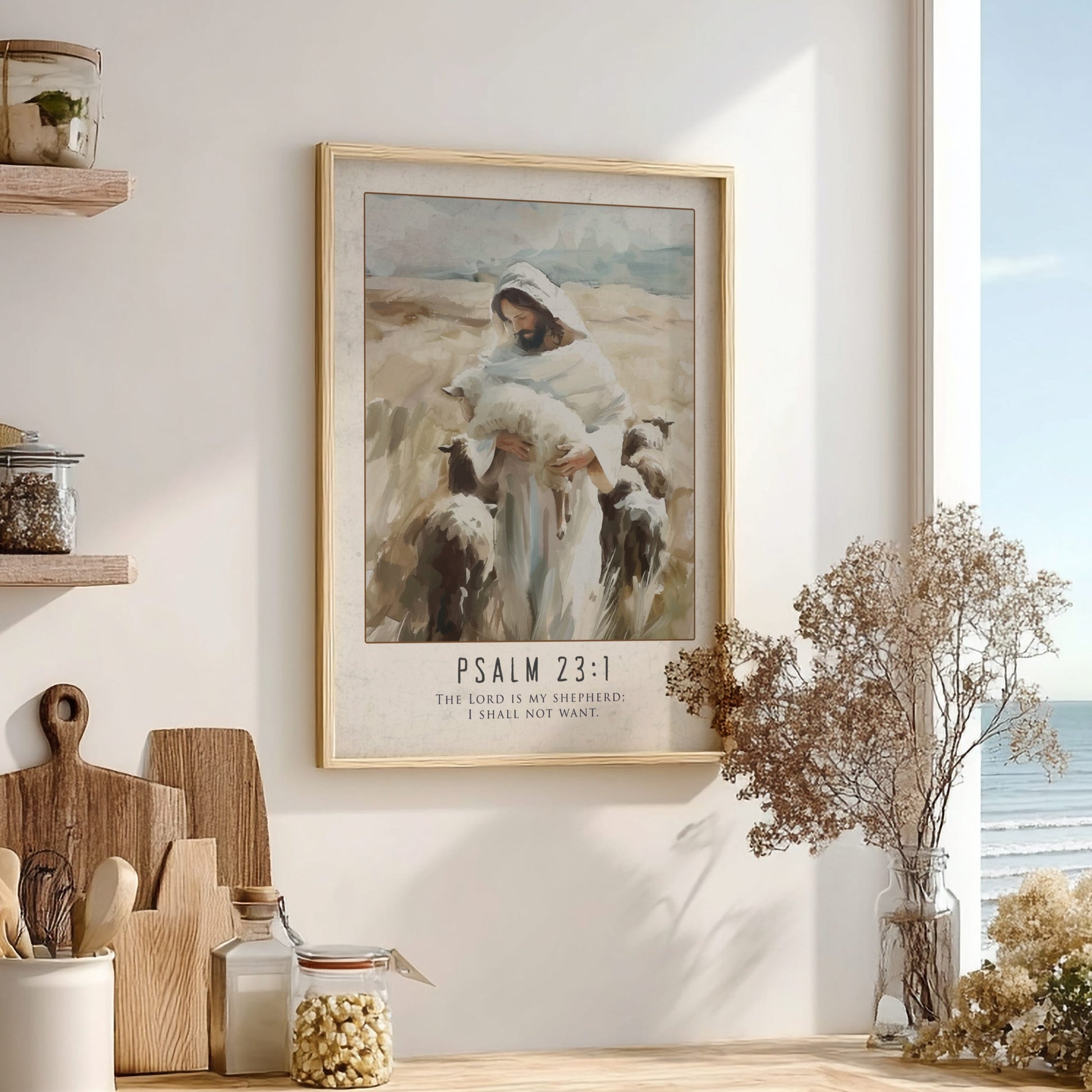 Psalm 23 Scripture Art - "The Valleys & The Victories" Wall Print