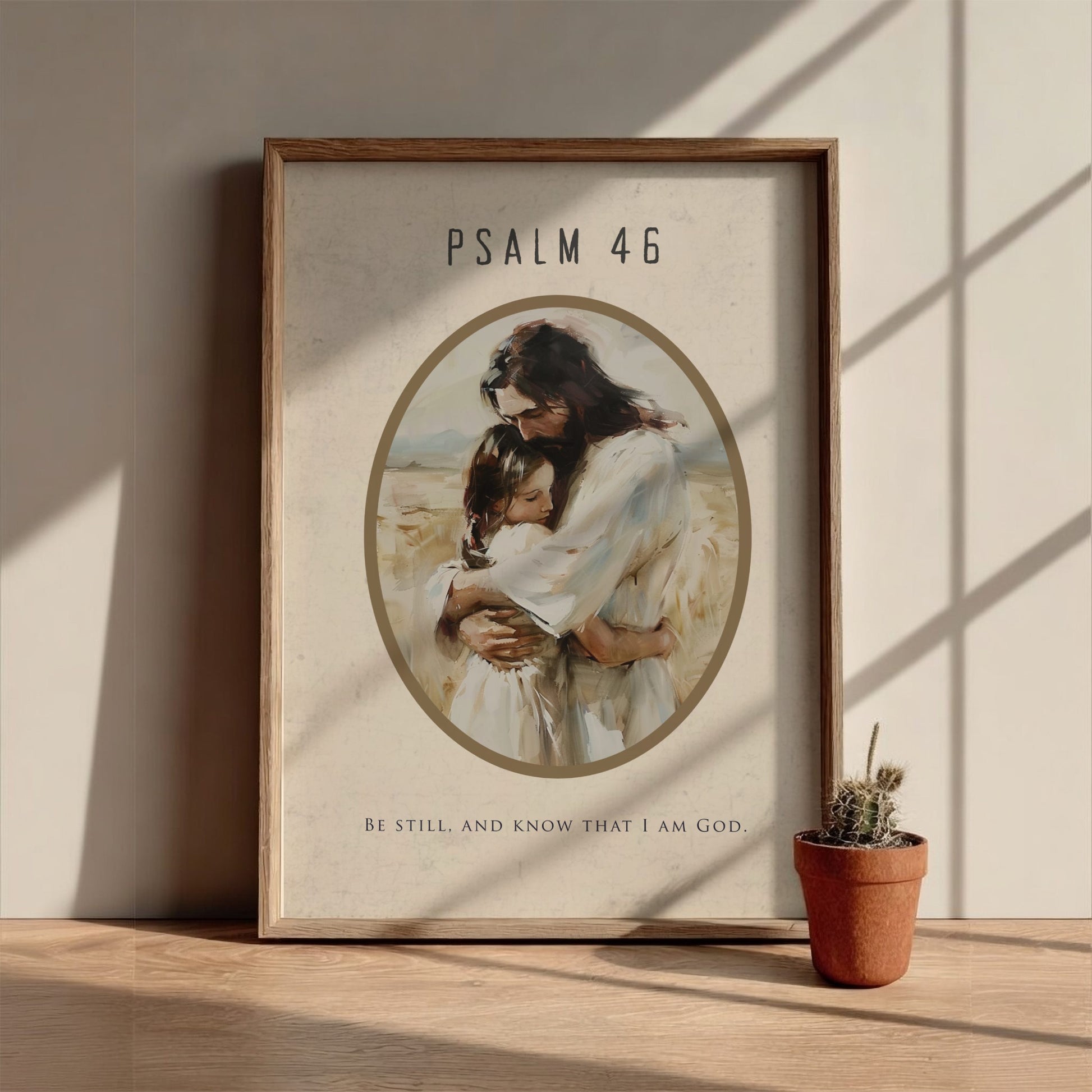 Psalm 46 Scripture Art - "The Stronghold" Wall Print