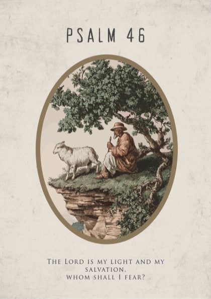 Psalm 46 Scripture Art - "The City of God" Wall Print