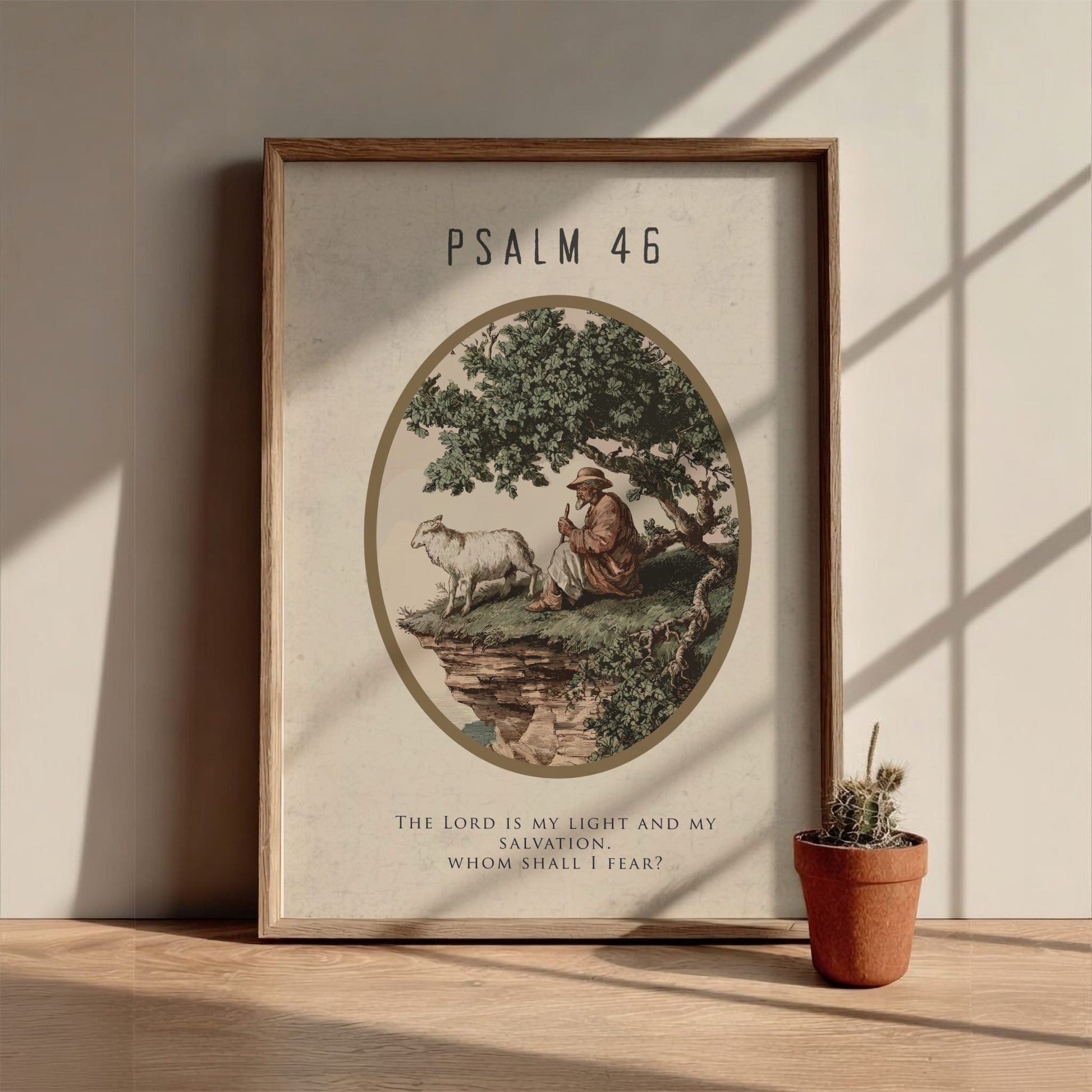 Psalm 46 Scripture Art - "The City of God" Wall Print