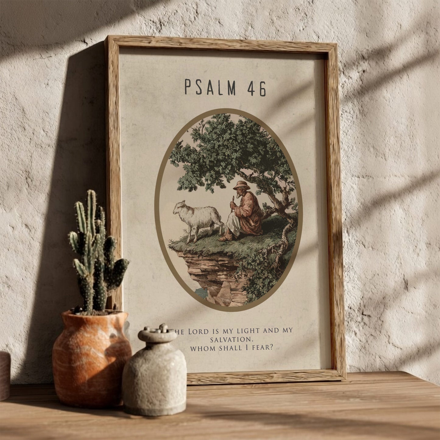 Psalm 46 Scripture Art - "The City of God" Wall Print