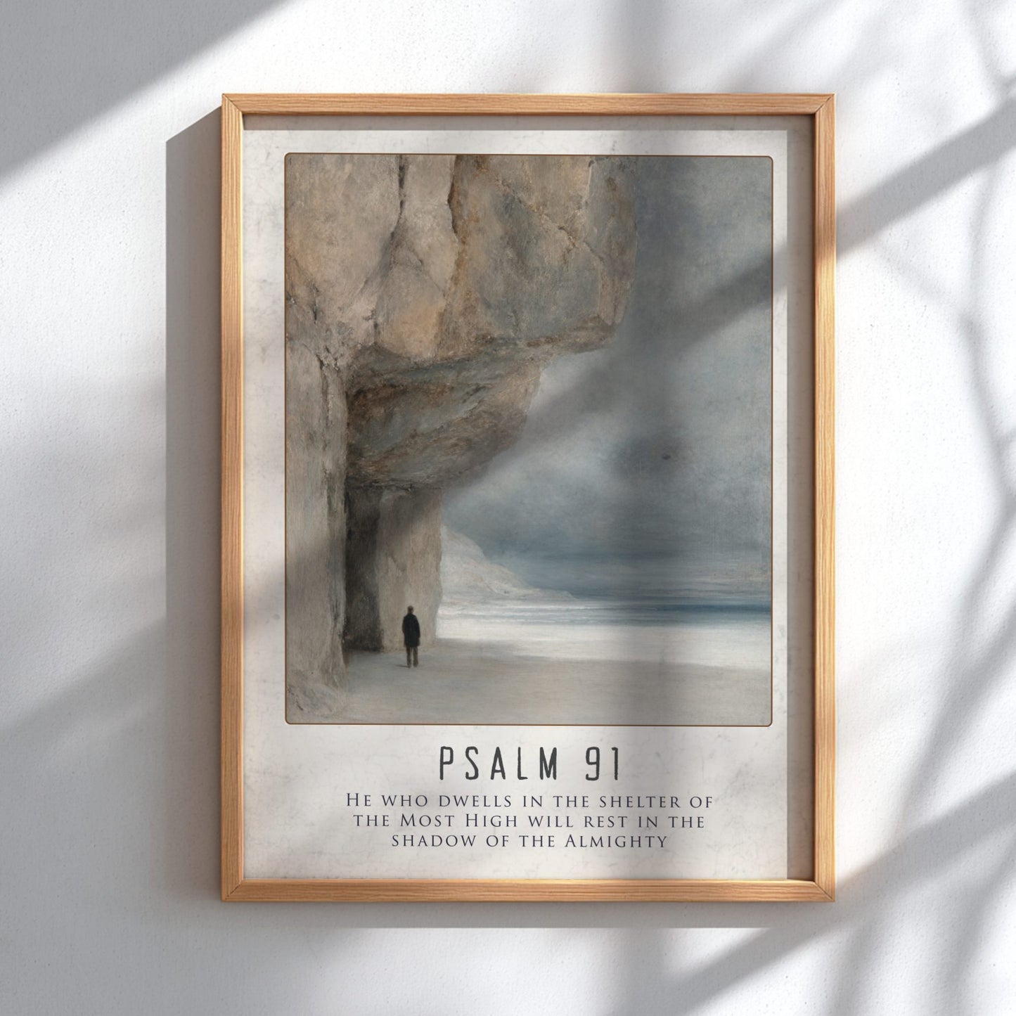 Psalm 91 Scripture Art - "Angel Guardians" Wall Print