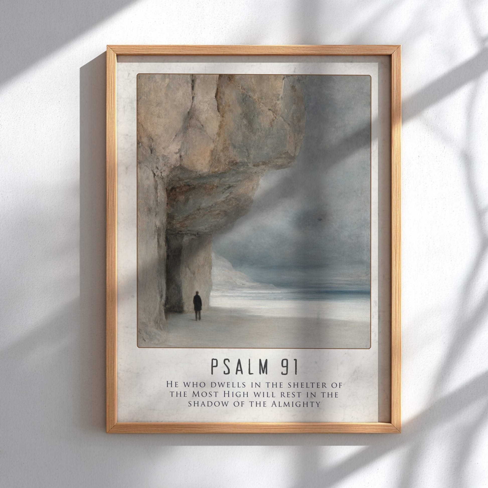 Psalm 91 Scripture Art - "Angel Guardians" Wall Print
